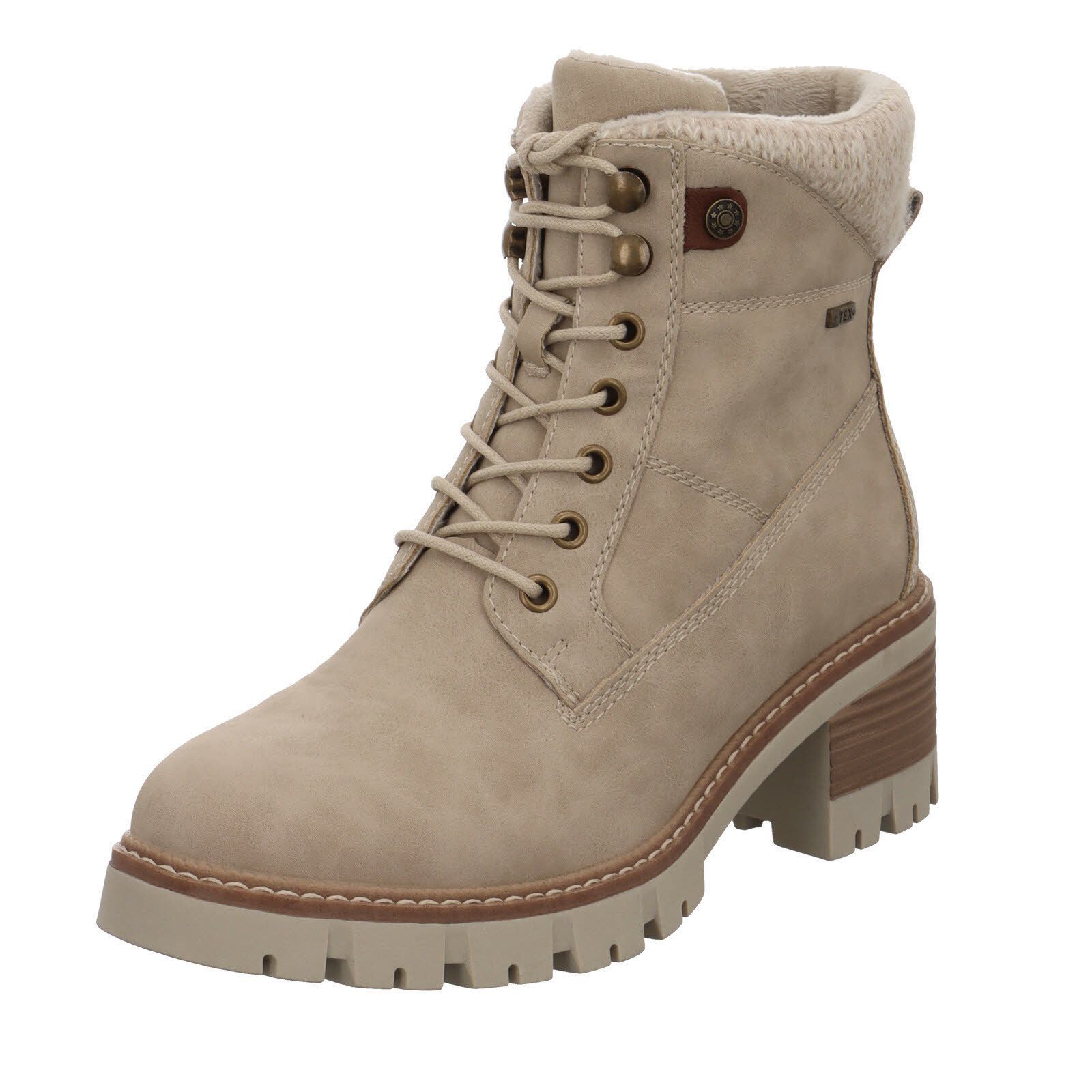 Alyssa TW23W-23039-01-BE Schnürstiefelette