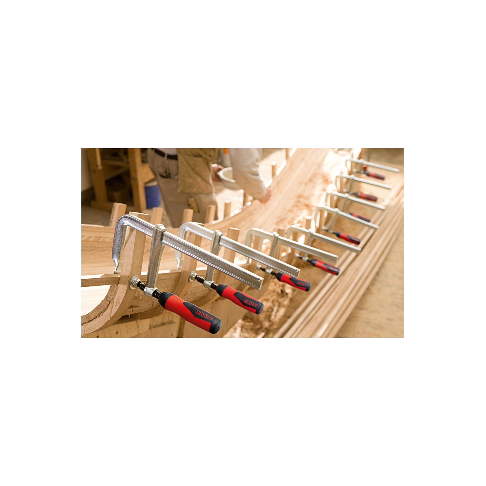 Bessey Zwinge Bessey Ganzstahl-Schraubzwinge GZ-2K 400/120 Breite 28 mm