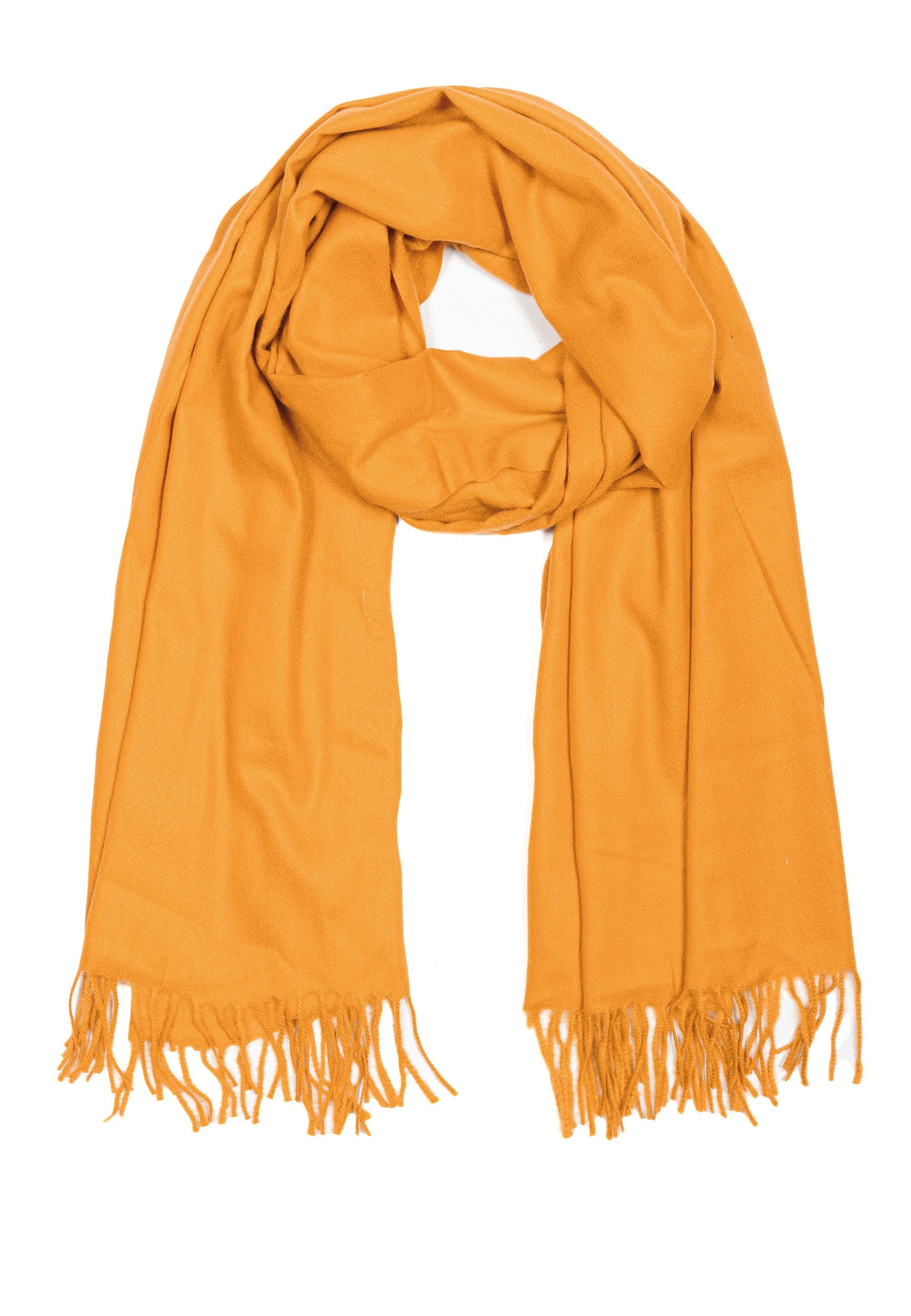 Cassandra Accessoires Schal warmer, weicher Winterschal mit Fransen, besonders flauschig