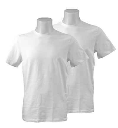 PRODUKT T-Shirt Herren Basic 2er Pack BIO Baumwolle Kurzarm Shirt Rundhals Doppelpack