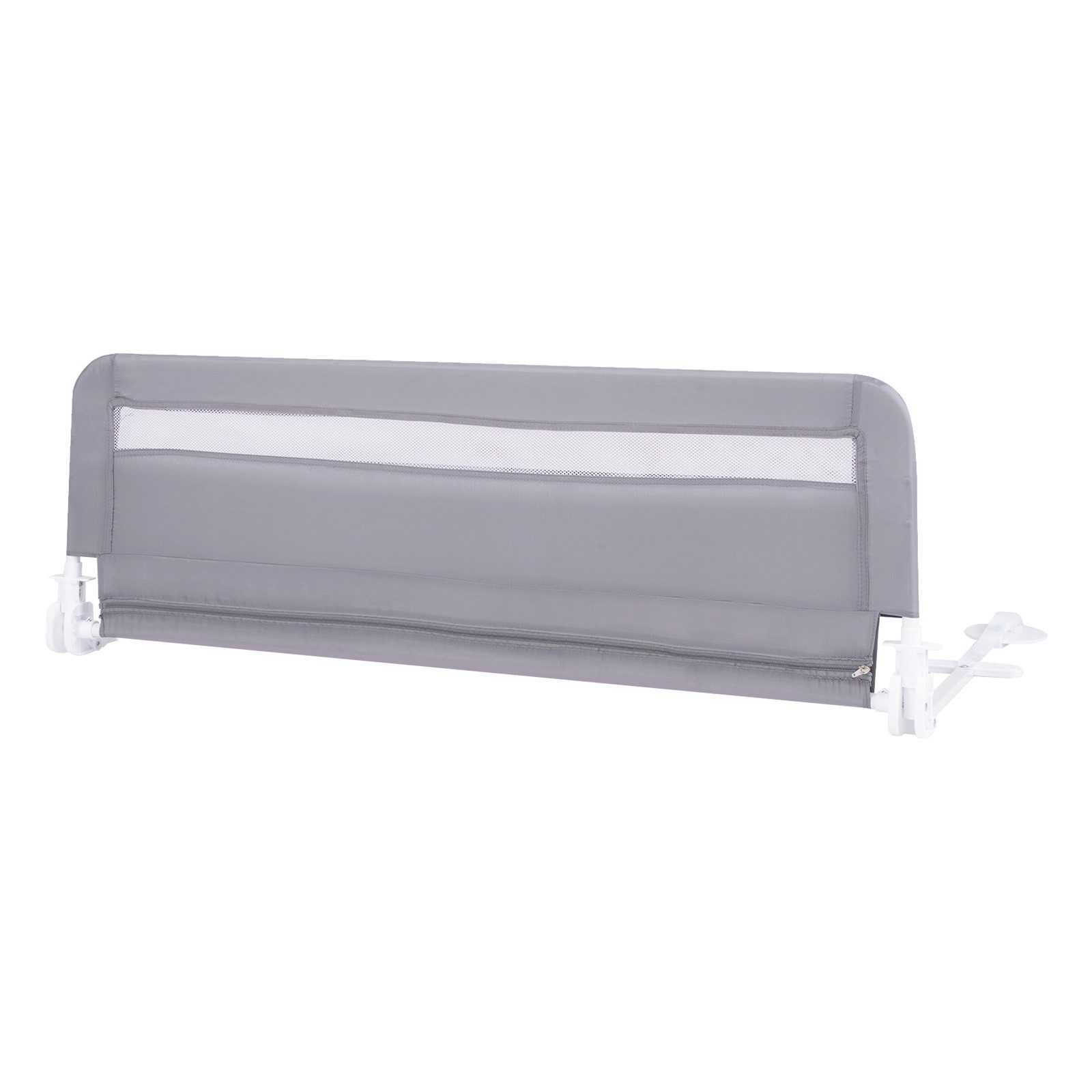 COSTWAY Bettschutzgitter (1 St), Bettgitter, mit Sicherheitsgurt, klappbar, 120x42cm