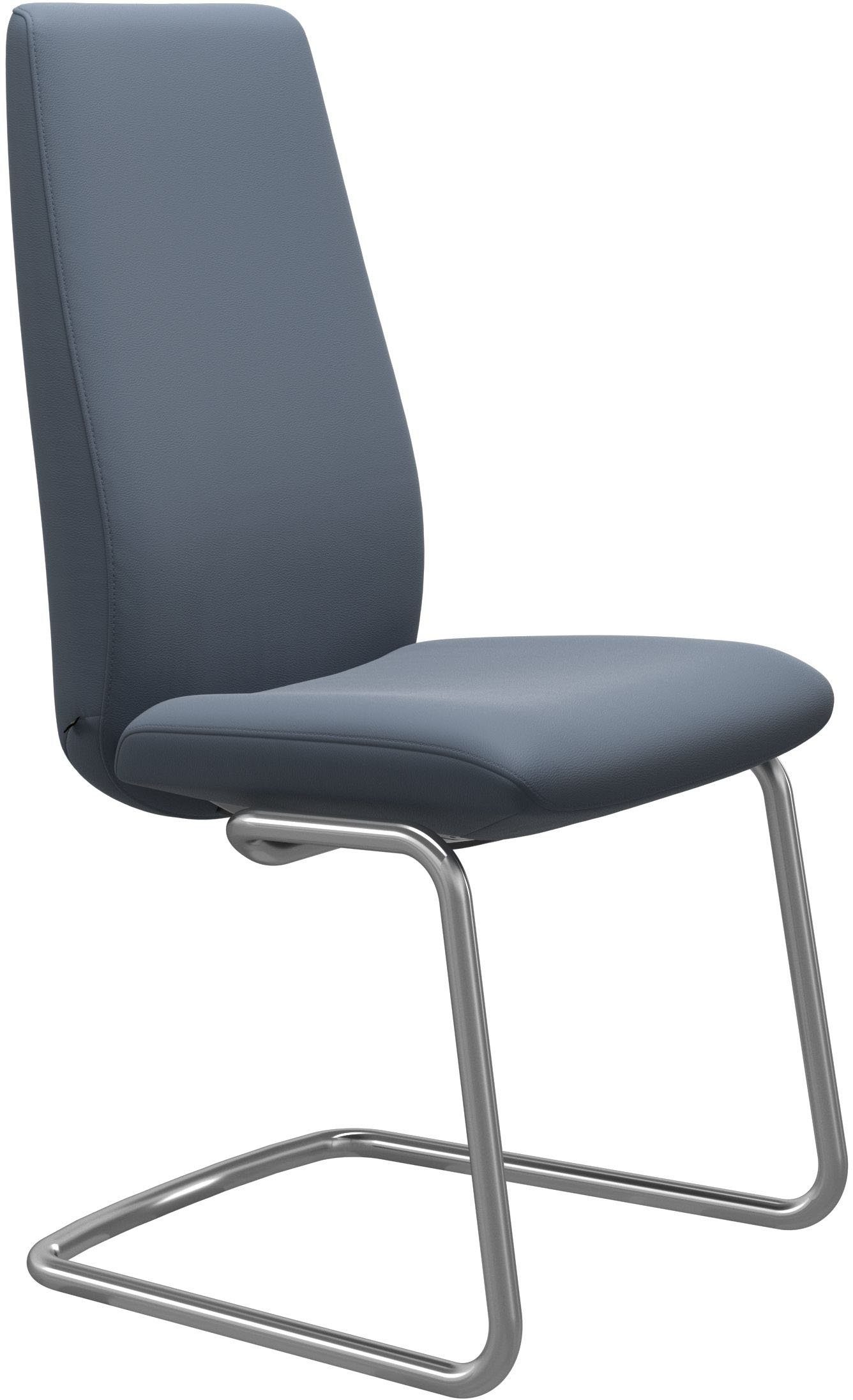 Stressless® Polsterstuhl Laurel, High Schwarz Back, matt mit Beinen Größe in Stahl L, aus