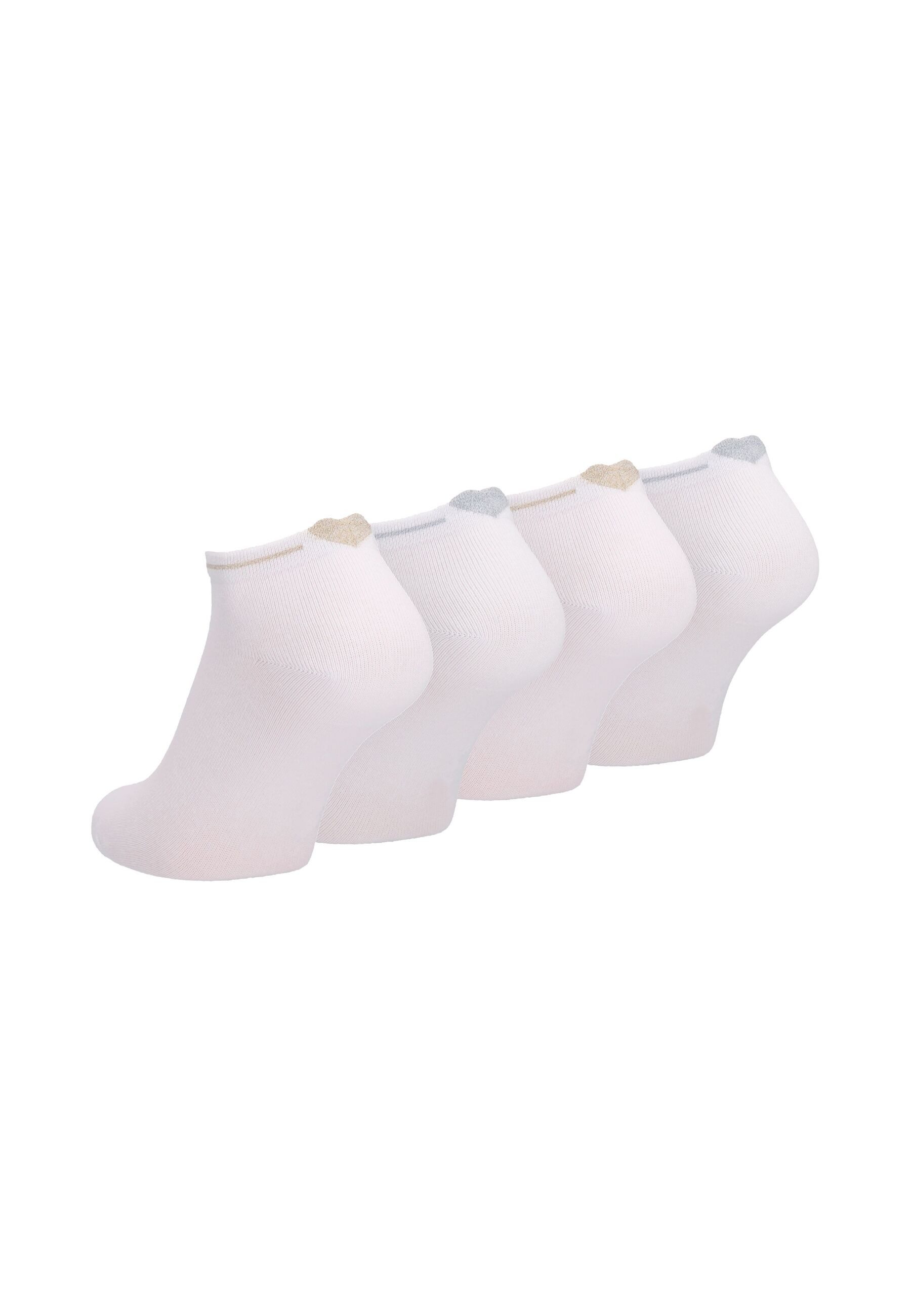 Tamaris Kurzsocken 4er Pack 4er Pack, gekämmte Baumwolle für weiches Tragegefühl