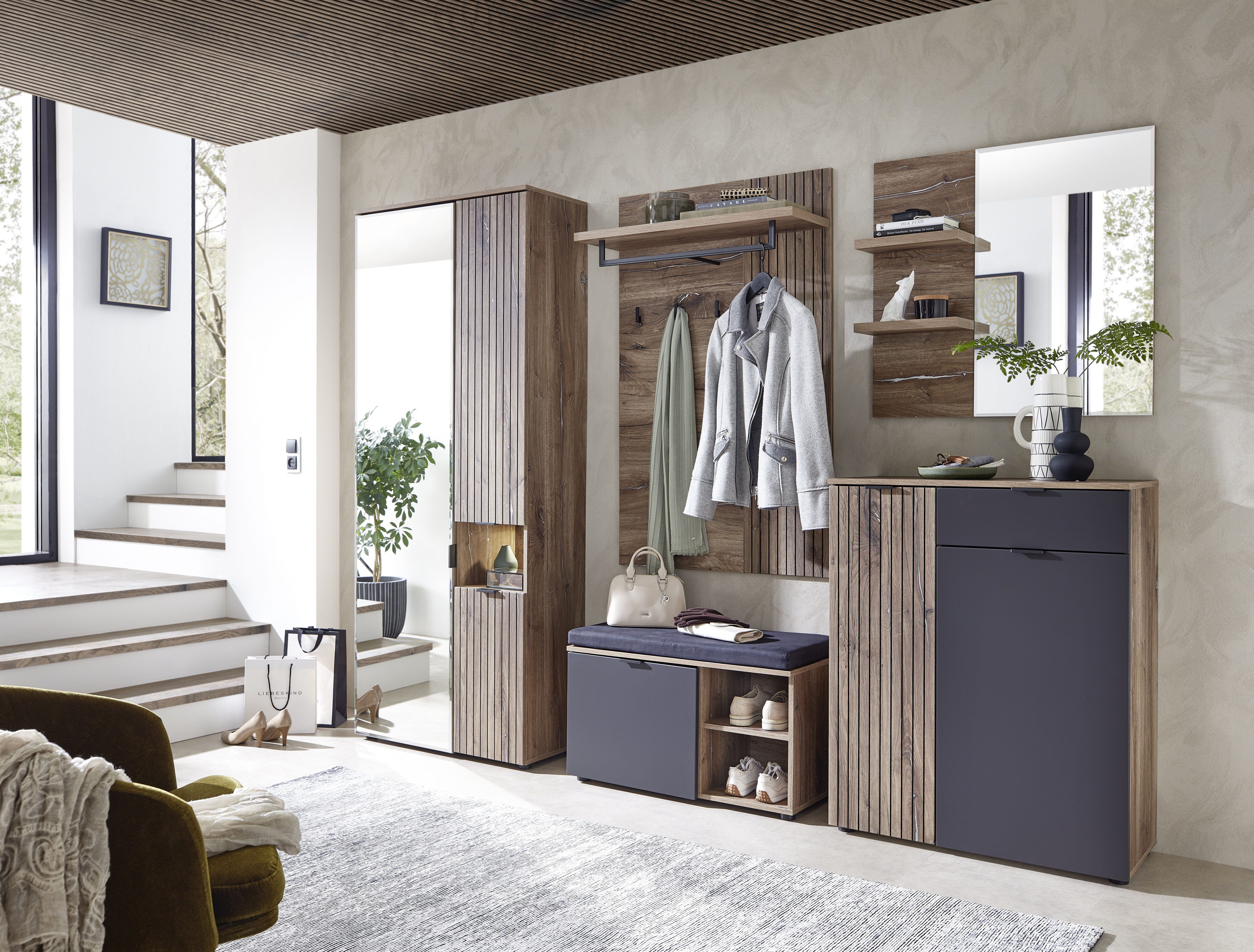 Innostyle Garderobenschrank LINEA Garderoben Set,besteht aus günstig online kaufen