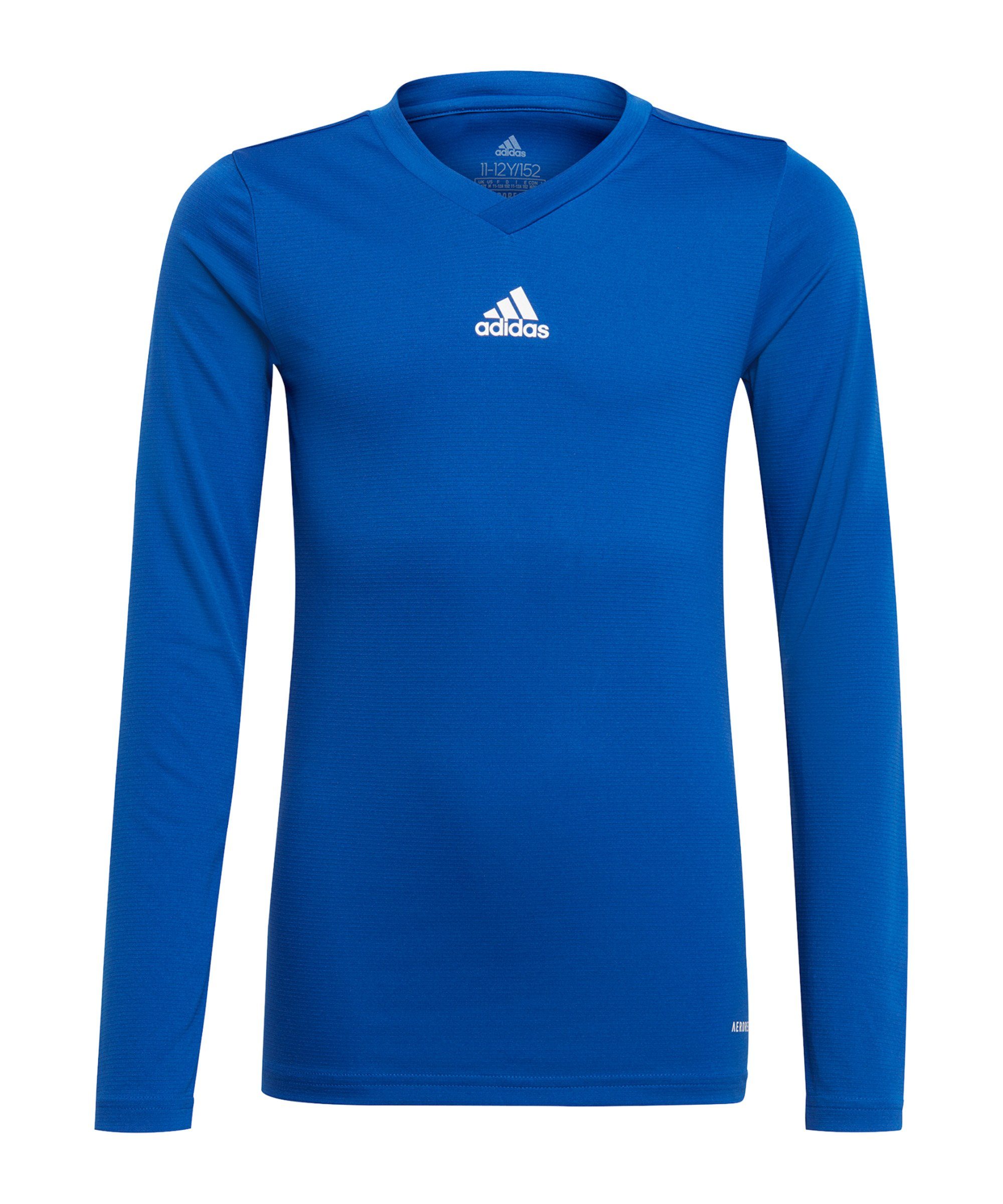 adidas Performance Funktionsshirt Team Base Top langarm Kids Dunkel default blauweiss | Funktionsshirts