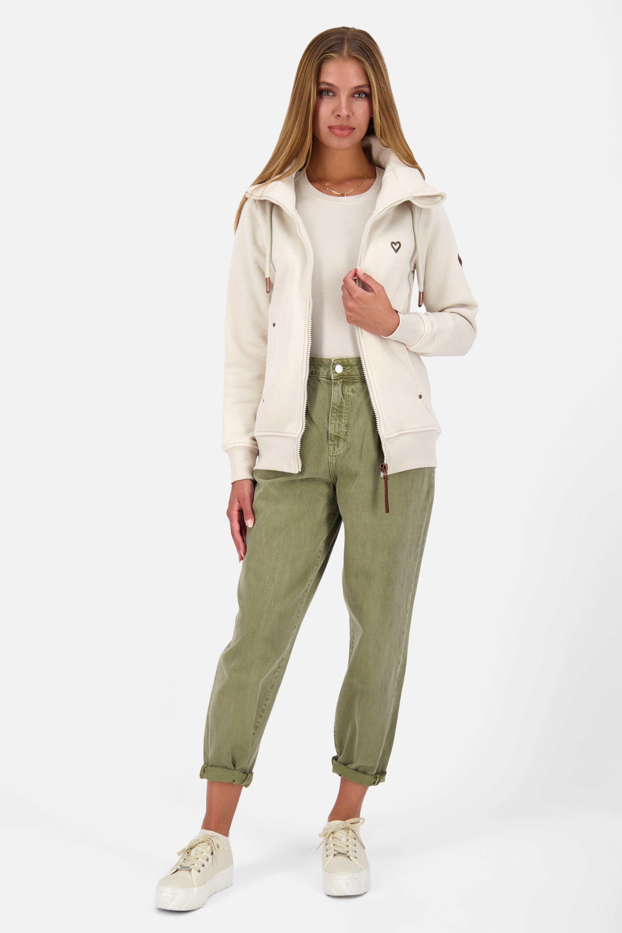 Damen pumice & Jacke VivianAK Sweatjacke, Jacket Kickin Alife A melange Sweatjacke Sweat