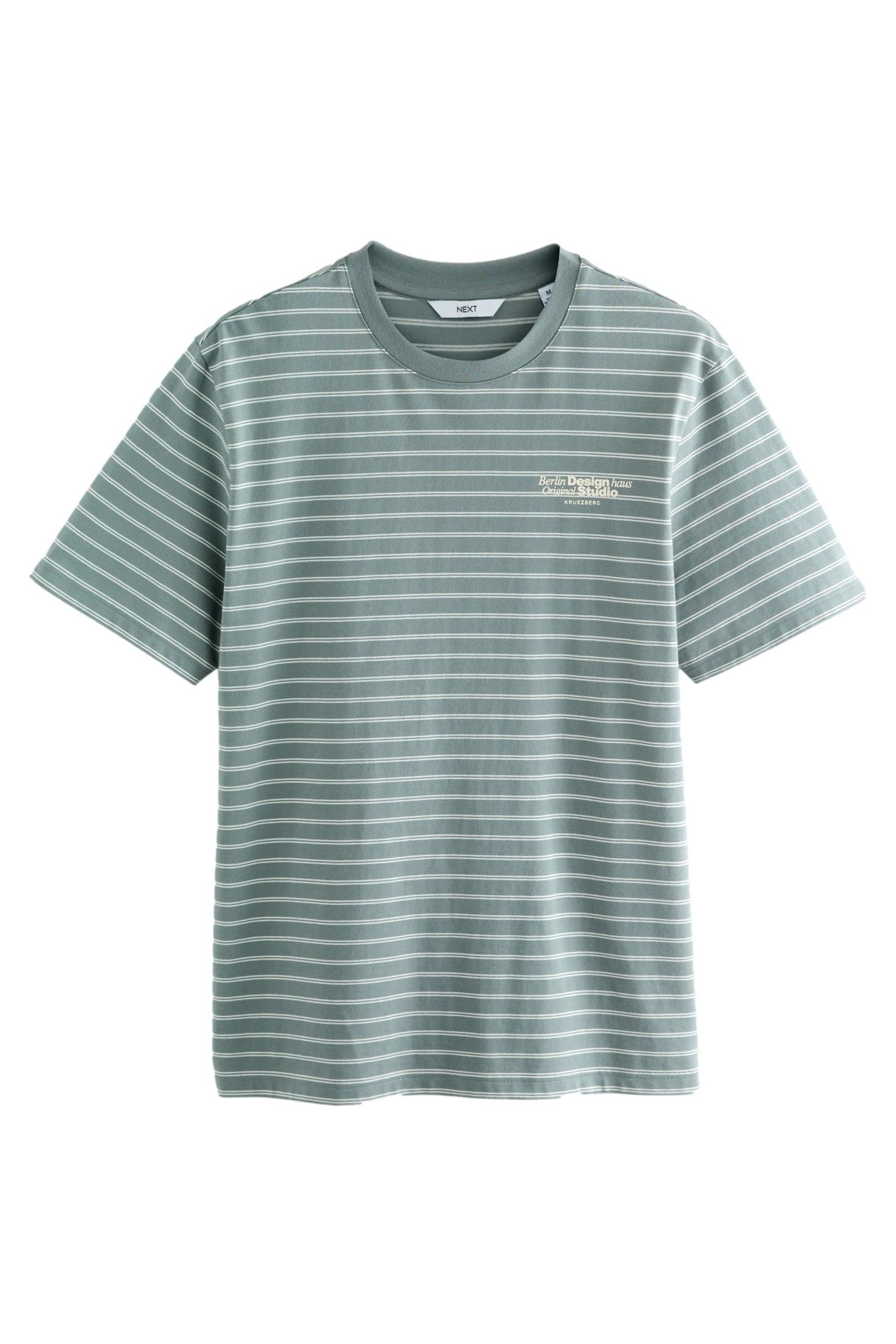 Next T-Shirt Gestreiftes T-Shirt 100 % Baumwolle günstig online kaufen