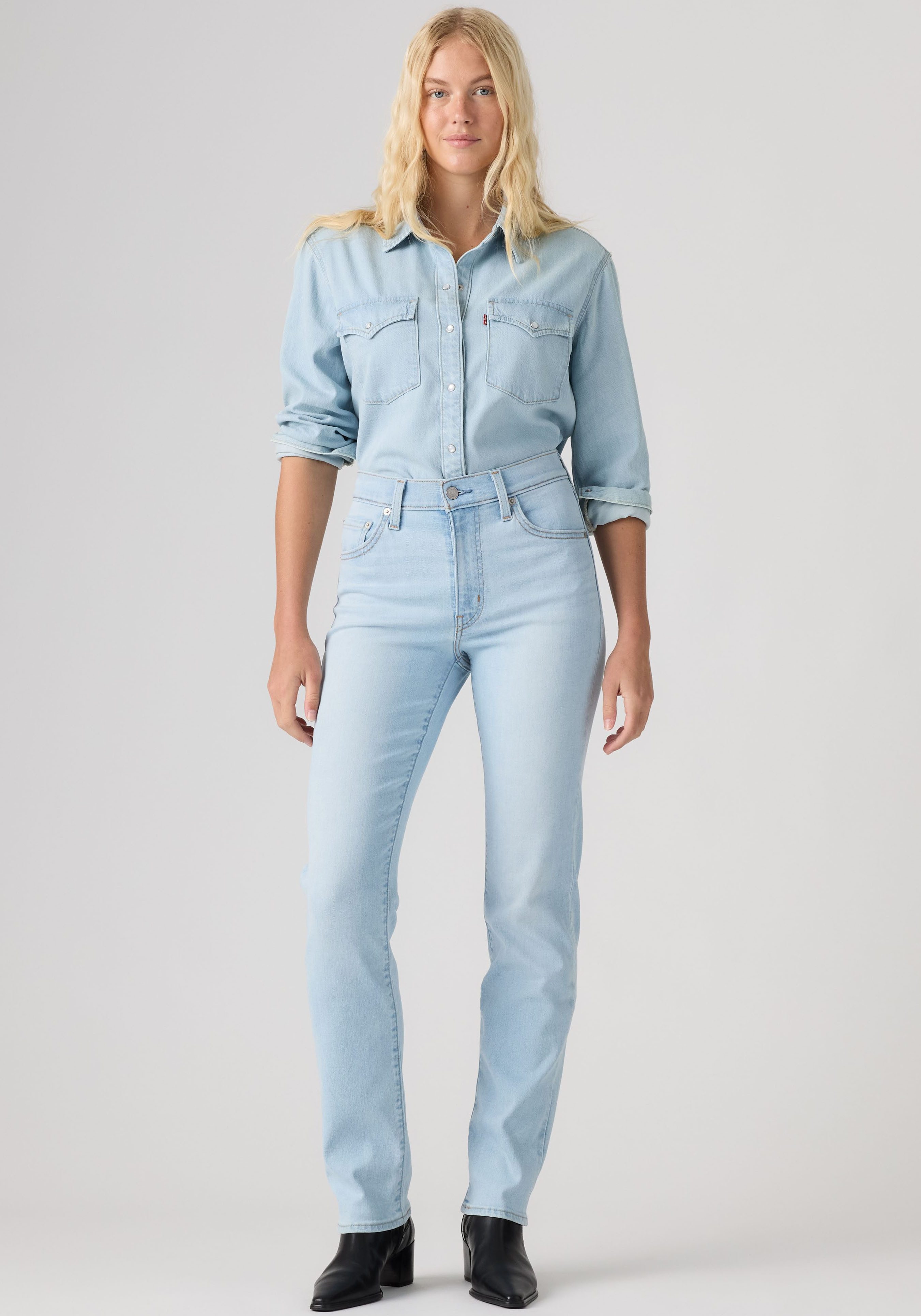 Levi's® Slim-fit-Jeans 722 HIGH RISE SLIM mit Lyocell und Stretch