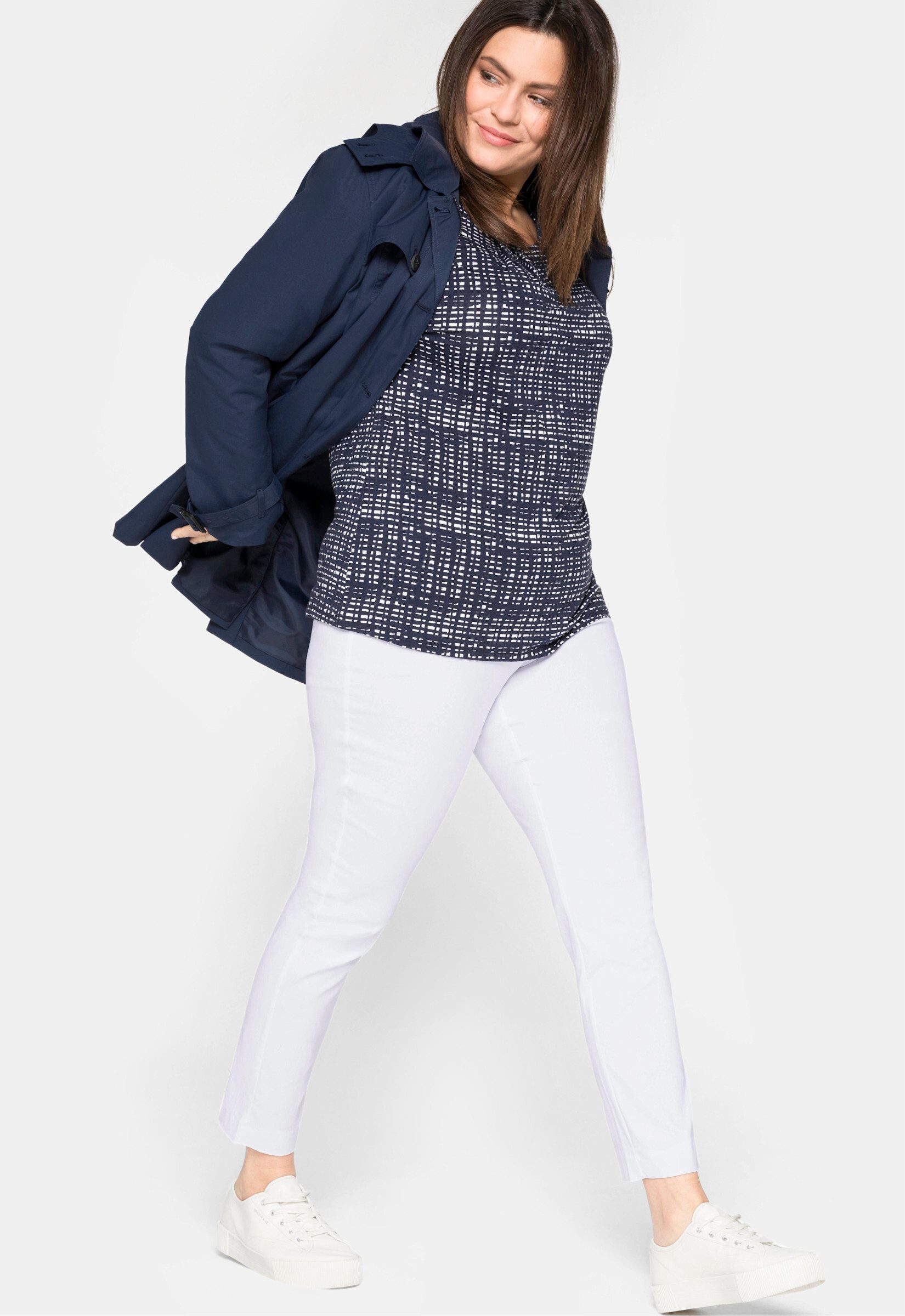 Sheego Jerseyhose Bengalinhose . knitterarm und pflegeleicht günstig online kaufen