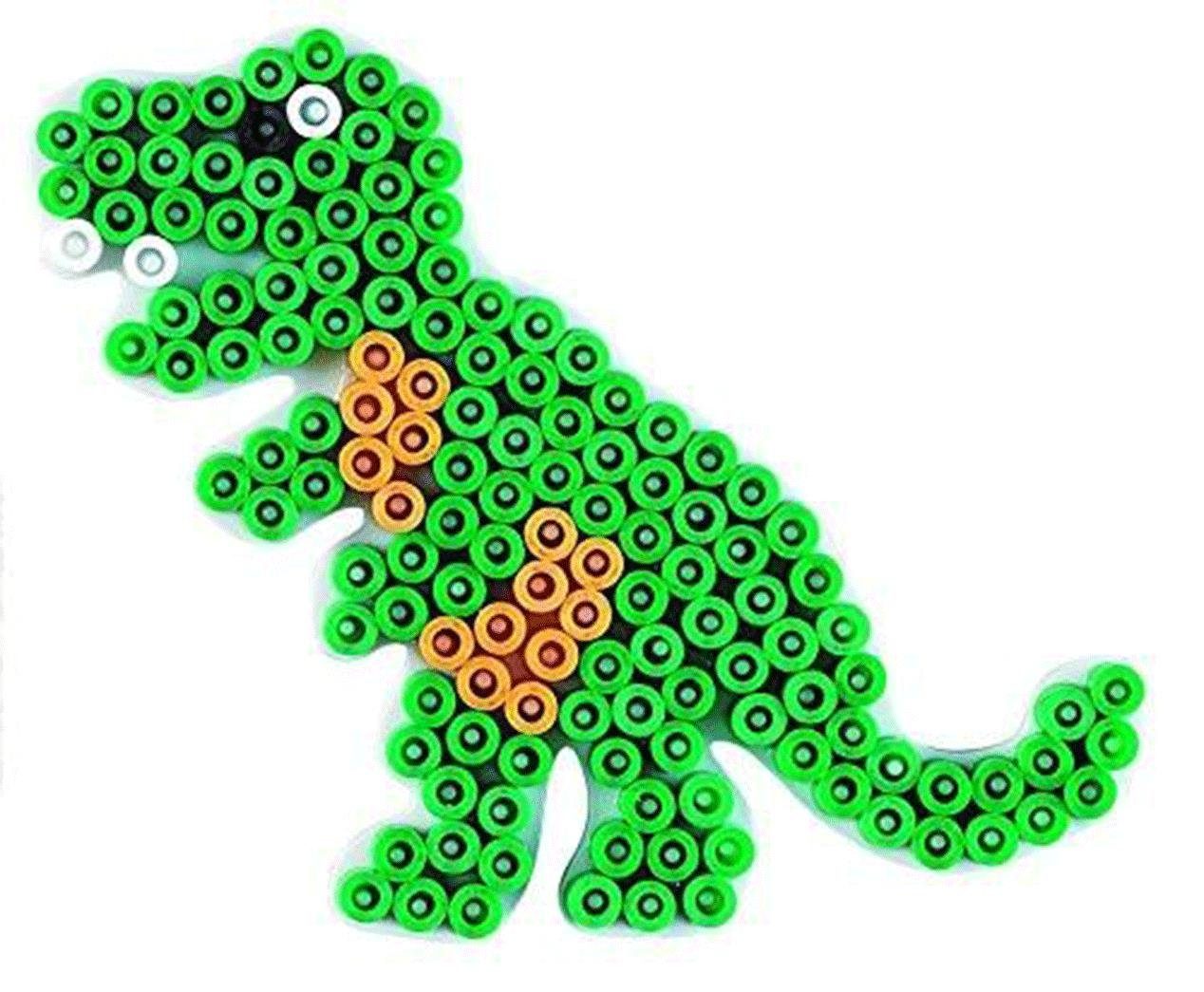 Hama Bügelperlen Hama Midi-Stiftplatte Dinosaurier, grün