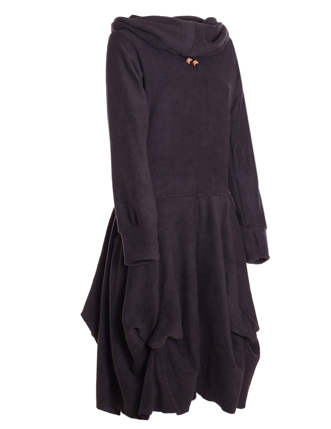 Vishes Ballonkleid Warmes Fleece Kleid mit Daumenlöchern und verstellbarem günstig online kaufen