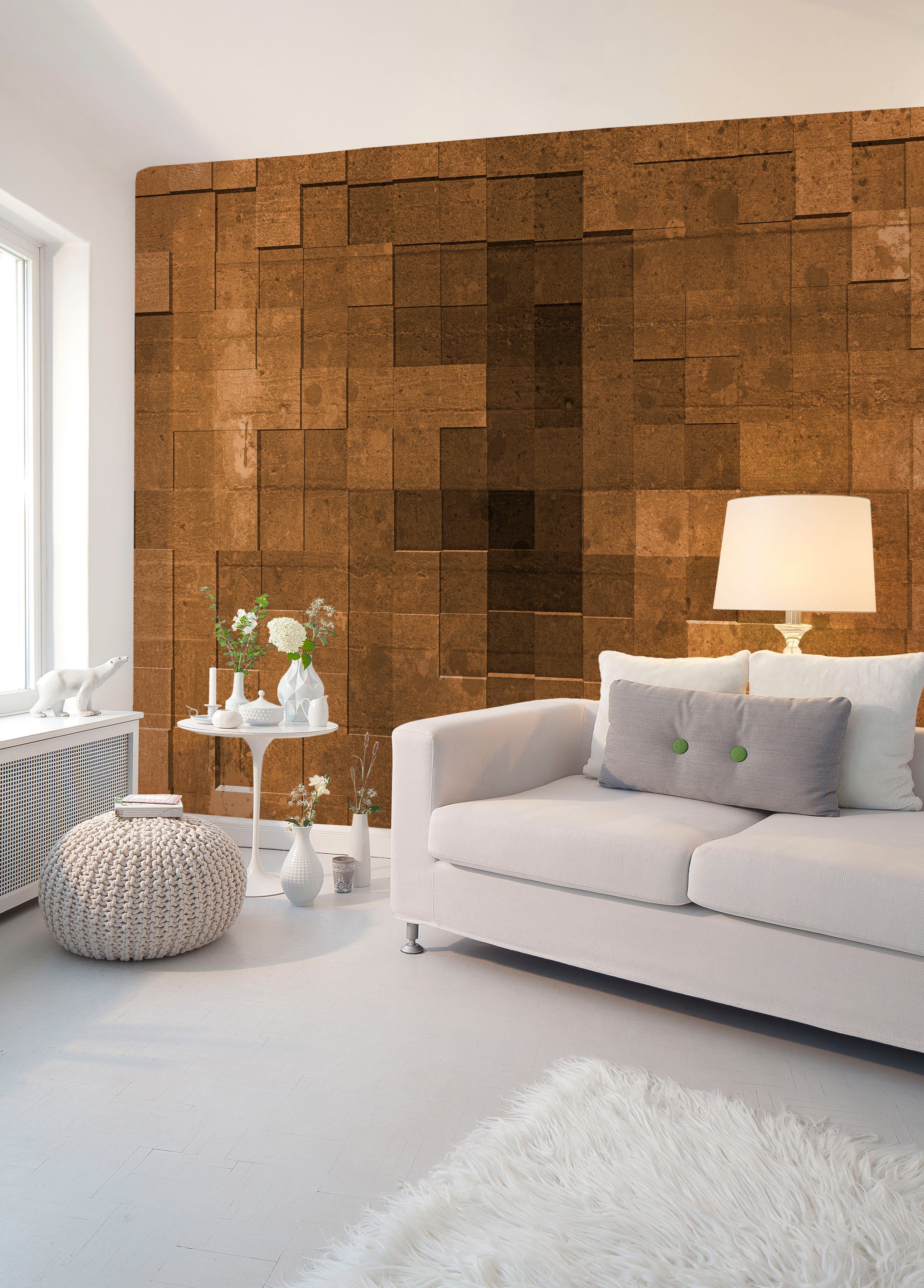 Architects Paper Fototapete Atelier 47 Mosaic Tiles 1, glatt, geometrisch, (4 St), Vlies, Wand, Schräge, Decke