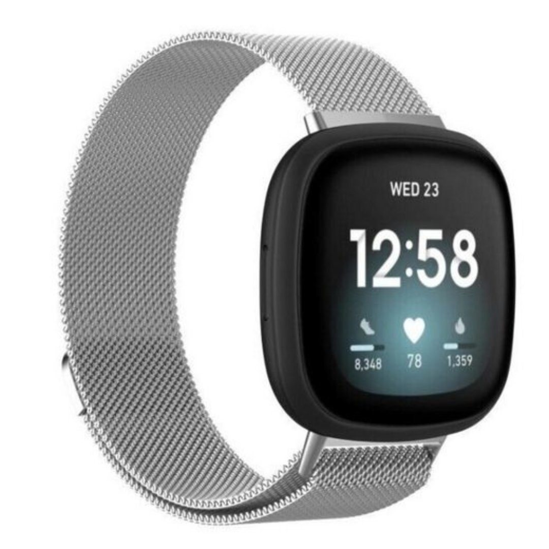 SmartUP Smartwatch-Armband für Fitbit Versa 4 Magnetisches Edelstahl Armban günstig online kaufen