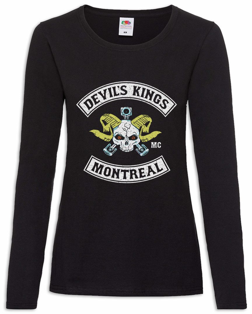 Langarmshirt Devil's Kings Damen Langarmshirt Bad Biker MC Motorcycle Blood Club TV