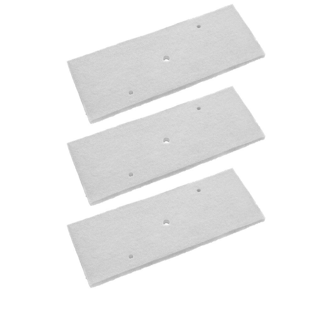 Trade-Shop Ersatzfilter Feinfilter 3x passend für Panasonic NH-P80 NH-P80G1 NH-P80G2 NH-P80S1, Zubehör für Panasonic ANH300-4870, ANH300-4871 / Ersatzteil für Wäschetrockner, Material: Filterwolle / Maße: 210 x 80 x 10mm