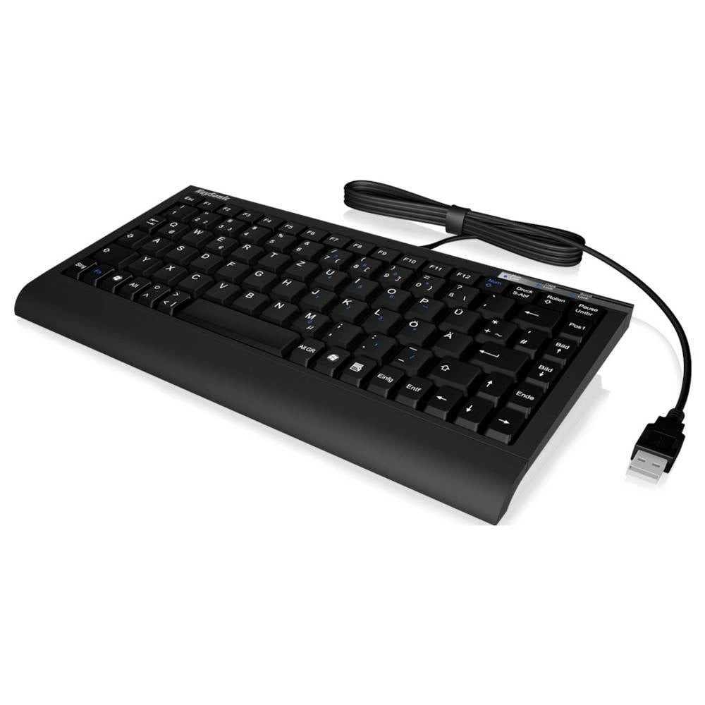 KEYSONIC ACK-595C+ (US) Kabelgebunden Tastatur US-Englisch, QWERTY Schwarz Tastatur (PS2-Anschluss)