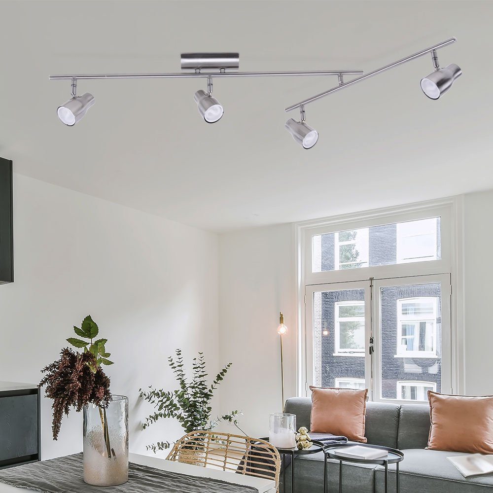 Globo LED Decken Lampe Wohn Ess Zimmer Glas Spot Leuchte Licht-Schiene schwenkbar 