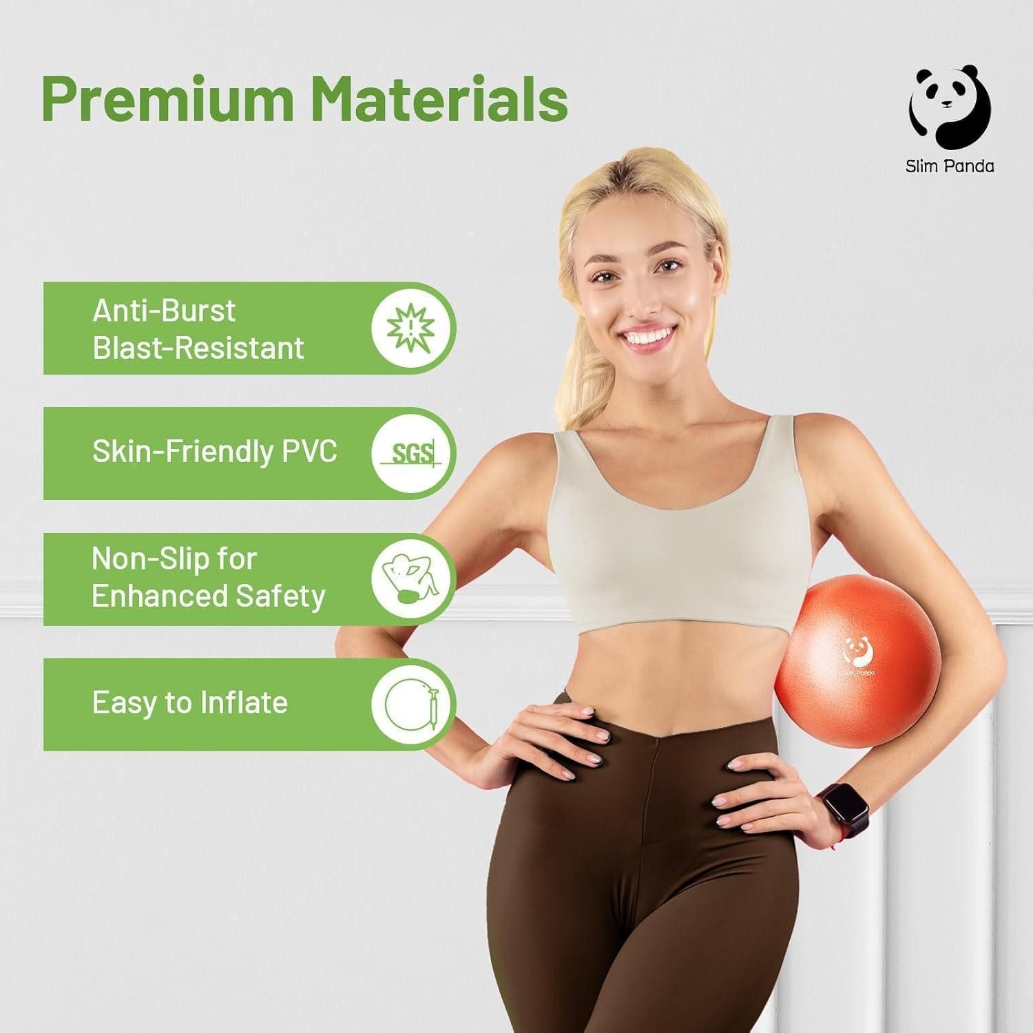 LuxusKollektion Gymnastikball Gymnastikball 23-25cm Pilates aufblasbar Fitness Balance Orange