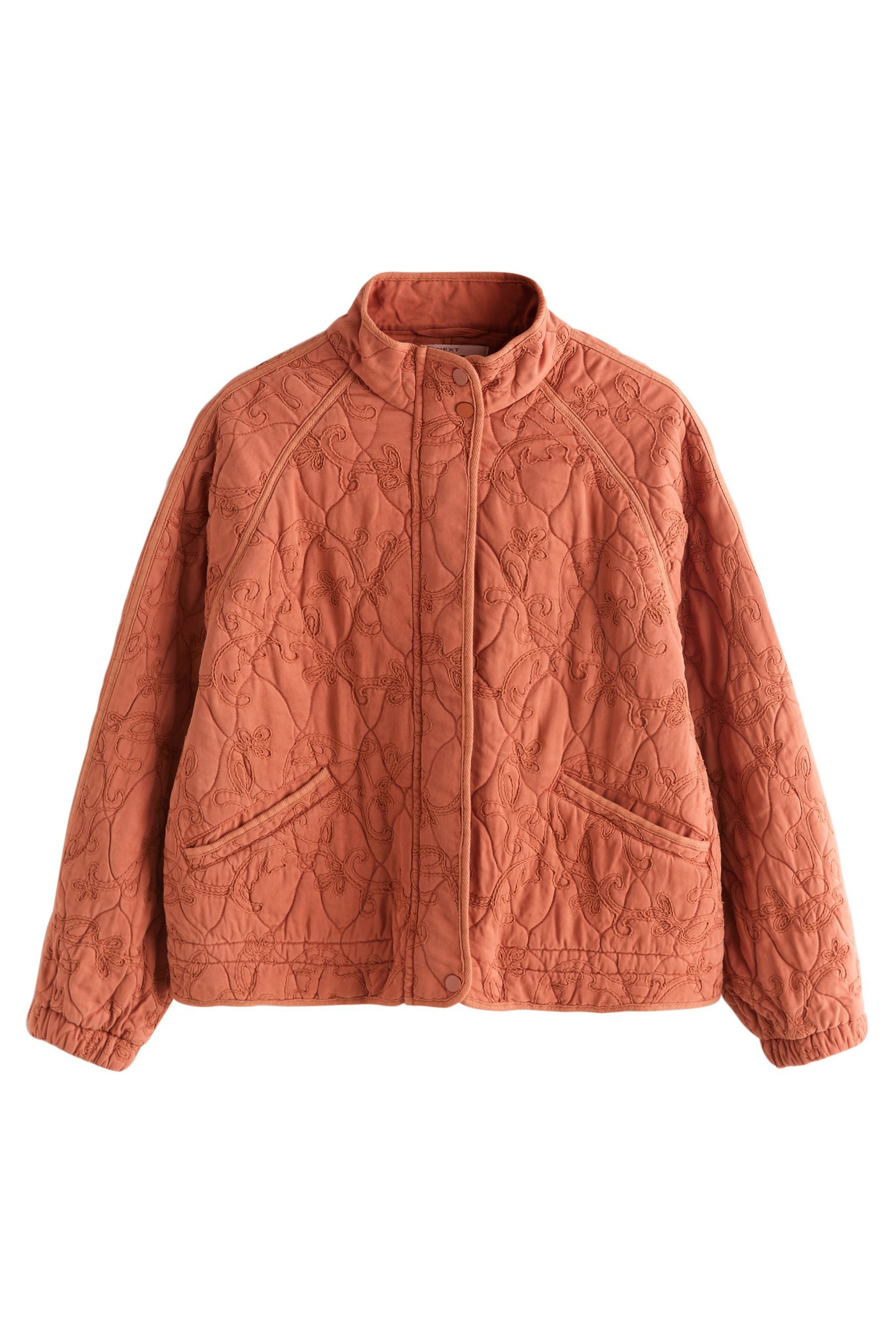 Next Steppjacke Bestickte Steppjacke, Kurzgröße (1-St)