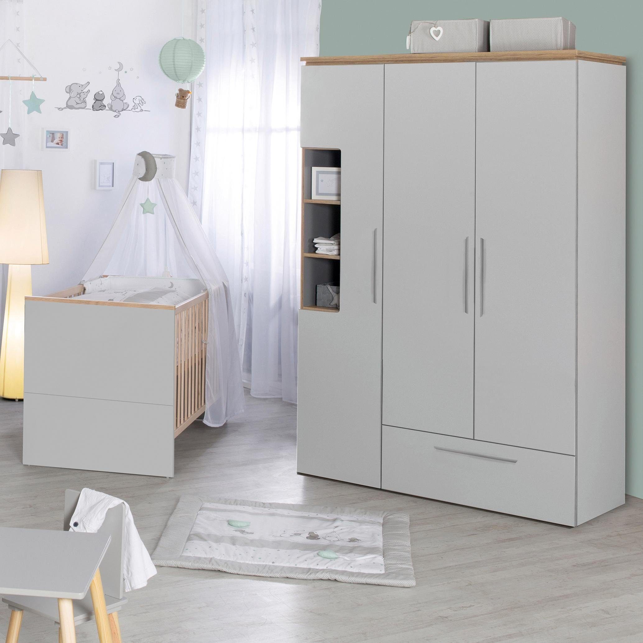 3-türig Kinderkleiderschrank roba® Tobi,