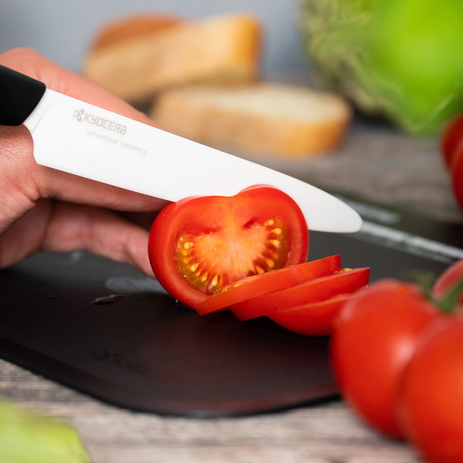 KYOCERA Tomatenmesser GEN, extrem scharf, Klinge 12,5 cm