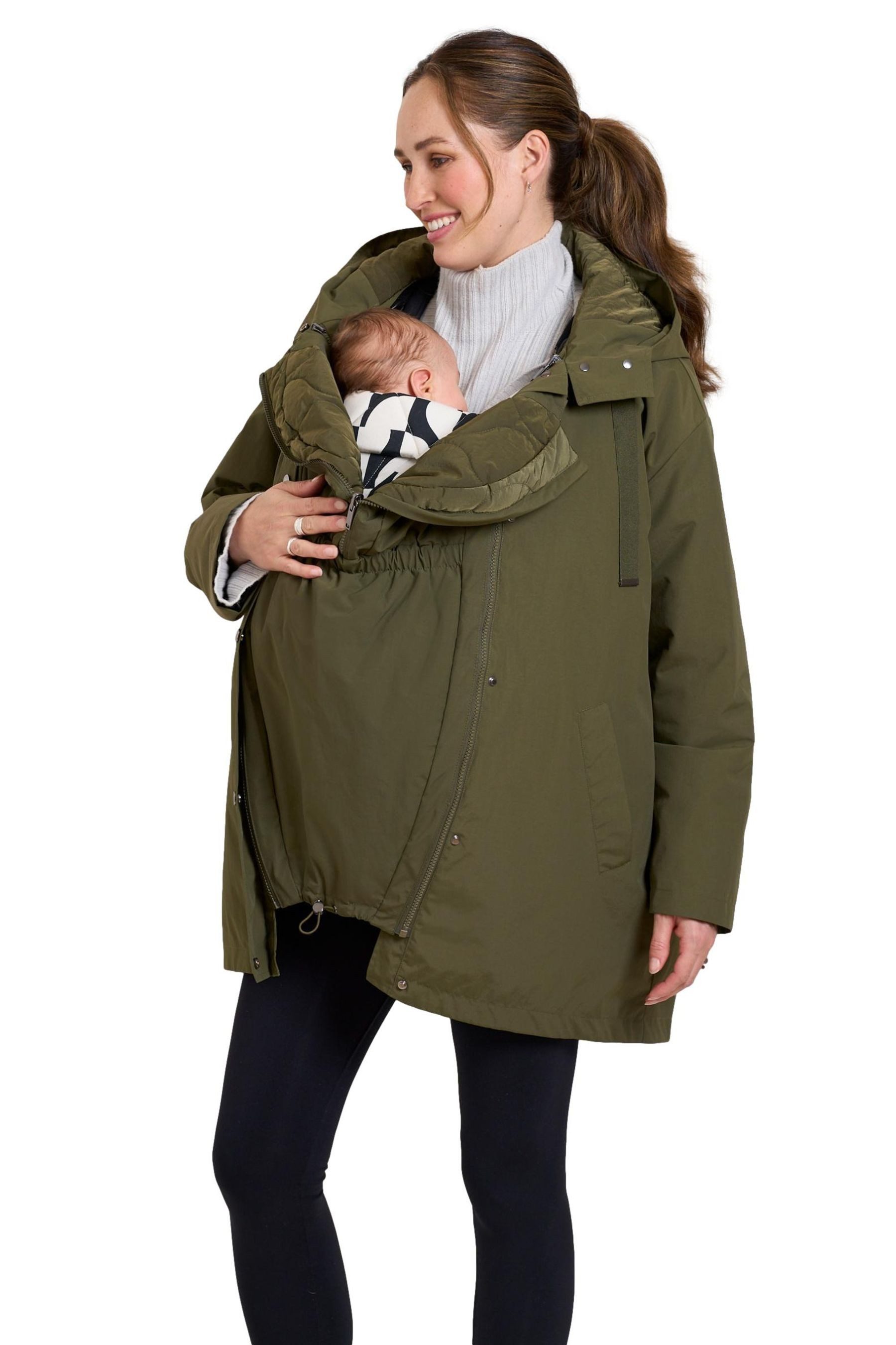 Seraphine Steppmantel Seraphine Jacke für Schwangerschaft/Babytragen (1-tlg)