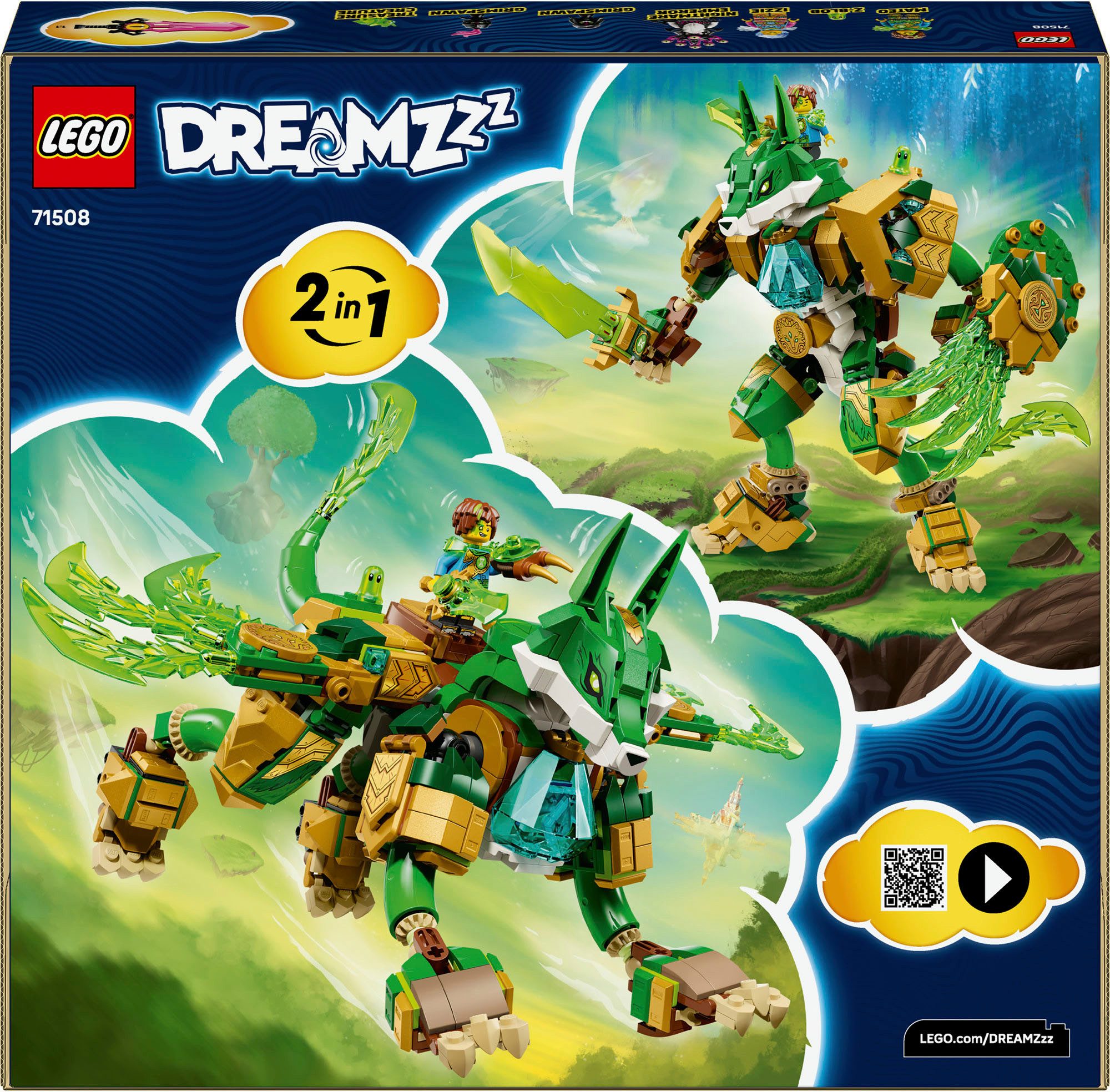 LEGO® Fuchs-Wächtermech (71508), LEGO DREAMZzz Konstruktionsspielsteine, (883 St), Made in Europe