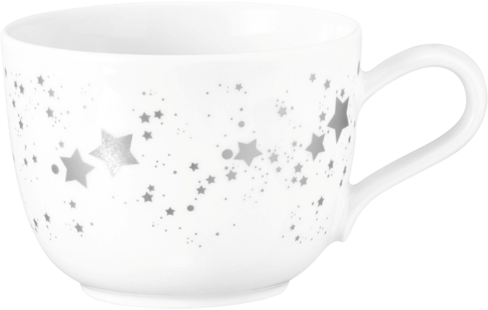 Seltmann Weiden Tasse Liberty - Silver Stars, Porzellan, Kaffeeobertasse 0,26 l