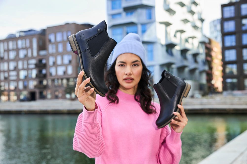 Rieker Chelseaboots Stiefelette, Boots, Blockabsatz, mit elastischem Einsat günstig online kaufen