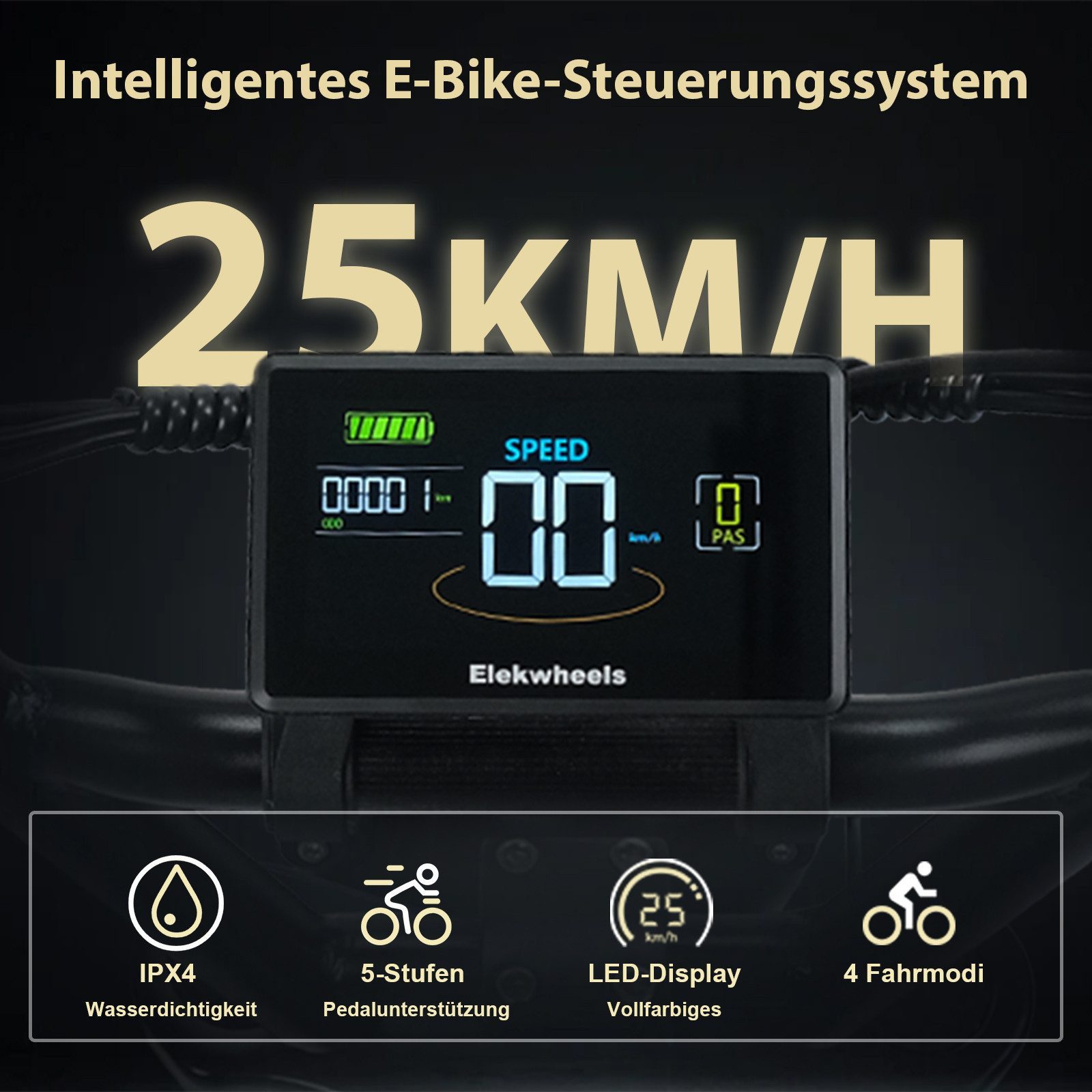 Vankel E-Bike Cityrad E6 Elektrofahrrad 20” x 4 Zoll Damen u. Herren Pedelec 720Wh Max.100KM, Kettenschaltung, Heckmotor, 720 Wh, Pedelec, Elektrofahrrad E-Mountainbike für Erwachsene, E-bikes