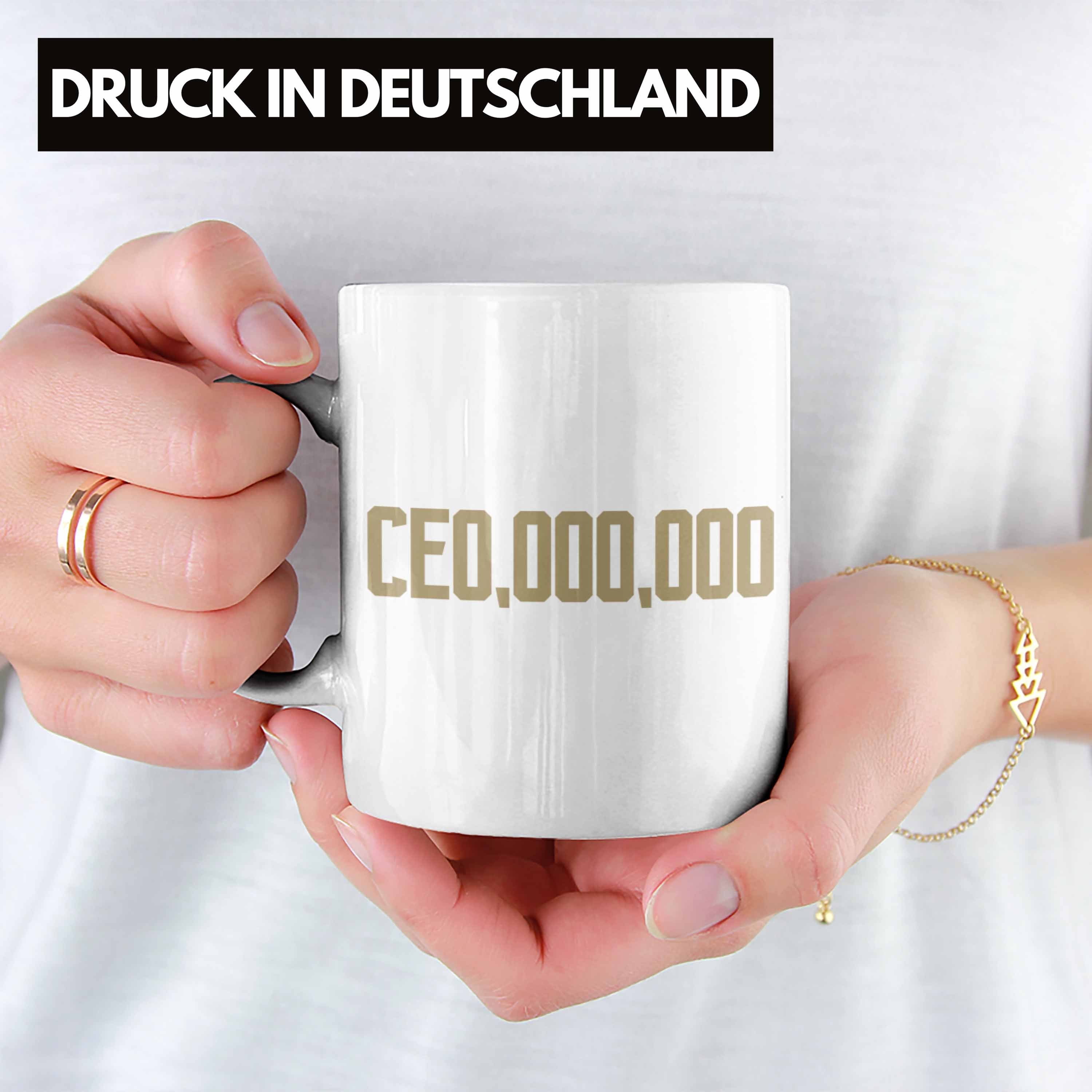 Spruch Entrepreneur Trendation Tasse Tasse - Geschenk Idee Entrepreneurship Trendation Geschenkidee Motivation Weiss