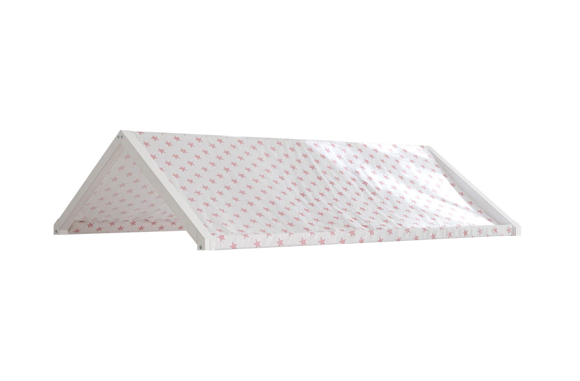 Ticaa Betthimmel Dachvorhang mit Motiv für Hausbett Kay 120 x 200