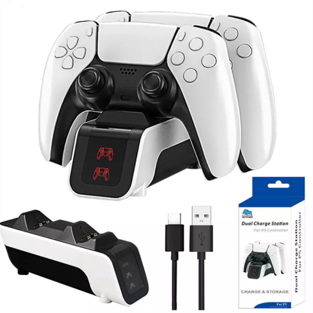 Revinta Ladestatusanzeige PS5 Controller Ladestation für Playstation 5 Controller-Ladestation