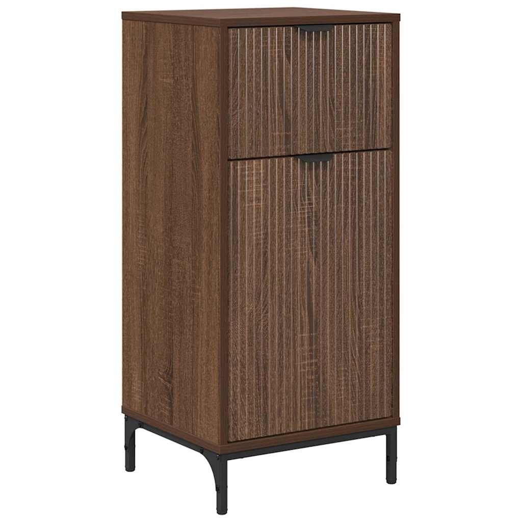vidaXL Badezimmerspiegelschrank Badezimmer Schrank Braune Eiche günstig online kaufen