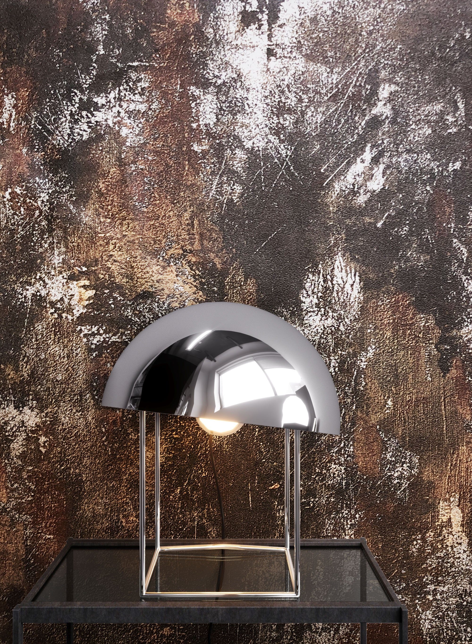 Newroom Vliestapete Scratch Brown Tapete Struktur Metall,Rost, Braun Tapete Architekt Metall - Putzoptik Struktur Grau Weiß Industrial Rost für Büro Diele/Flur Schlafen, Putzoptik