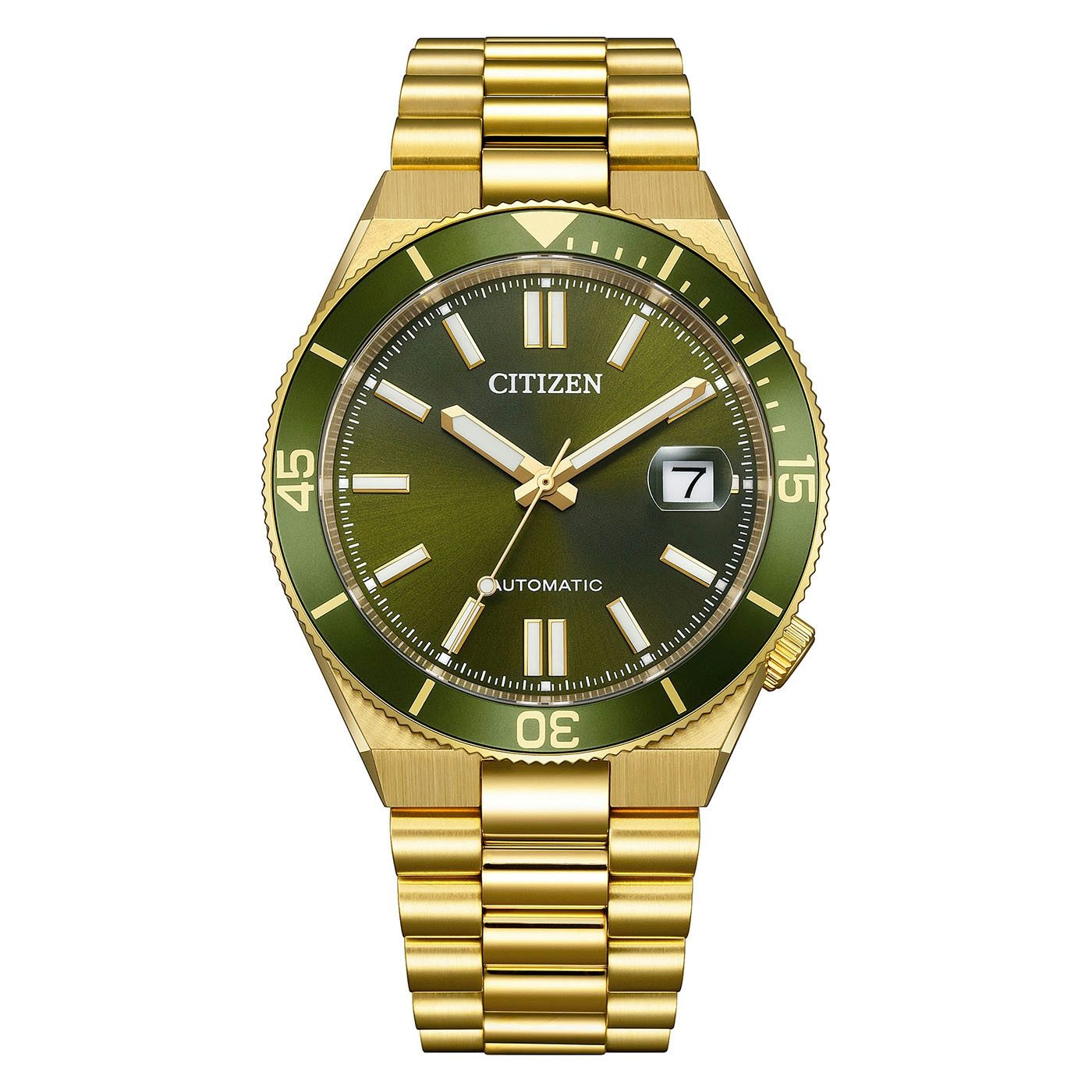 Citizen Automatikuhr Tsuyosa Shore NJ0232-53X, Armbanduhr, Damenuhr, Herrenuhr, Mechanische Uhr, Edelstahlarmband