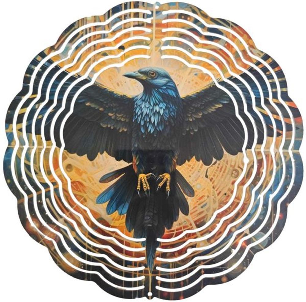 Ladreas Windspiel Edelstahl 3D Windspiel Windspinner 20cm Greifvogel1 WI158