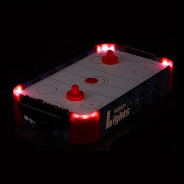 relaxdays Air-Hockeytisch Airhockey Tischspiel LED