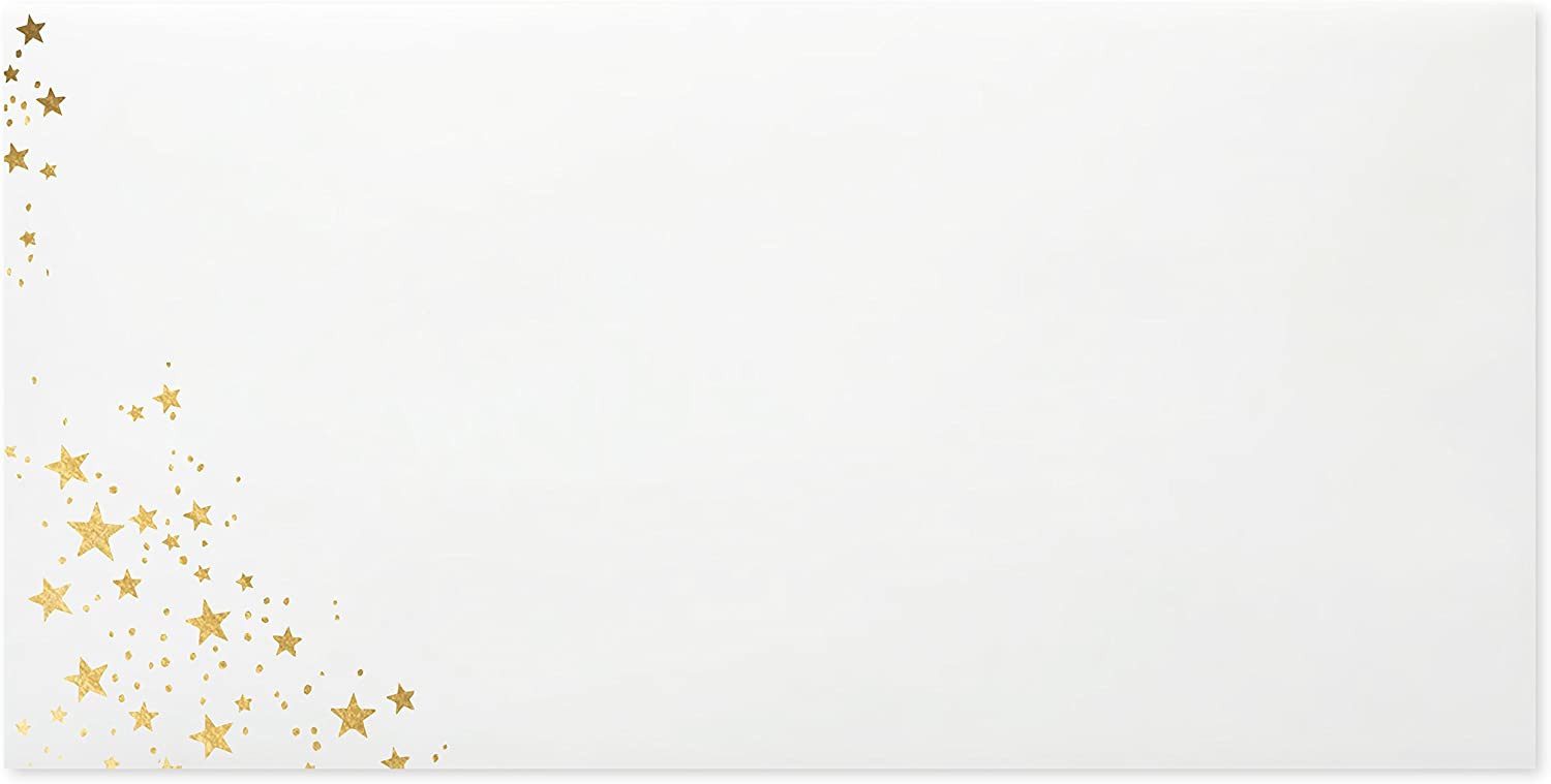 Briefumschläge24Plus Briefumschlag Din Lang Weihnachtshüllen Goldprägung