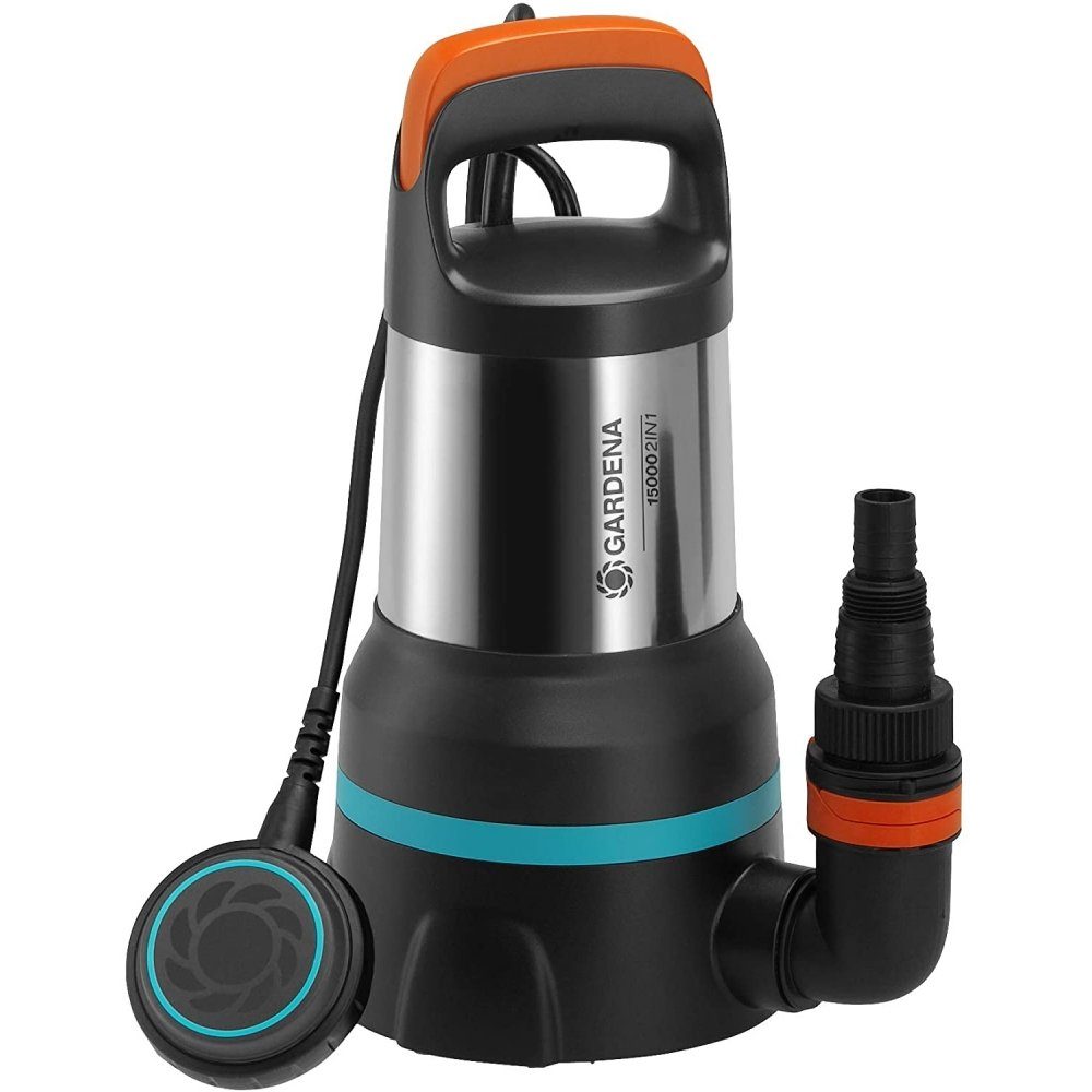 GARDENA Schmutzwasser-Tauchpumpe 15000 - Tauchpumpe - schwarz/silber