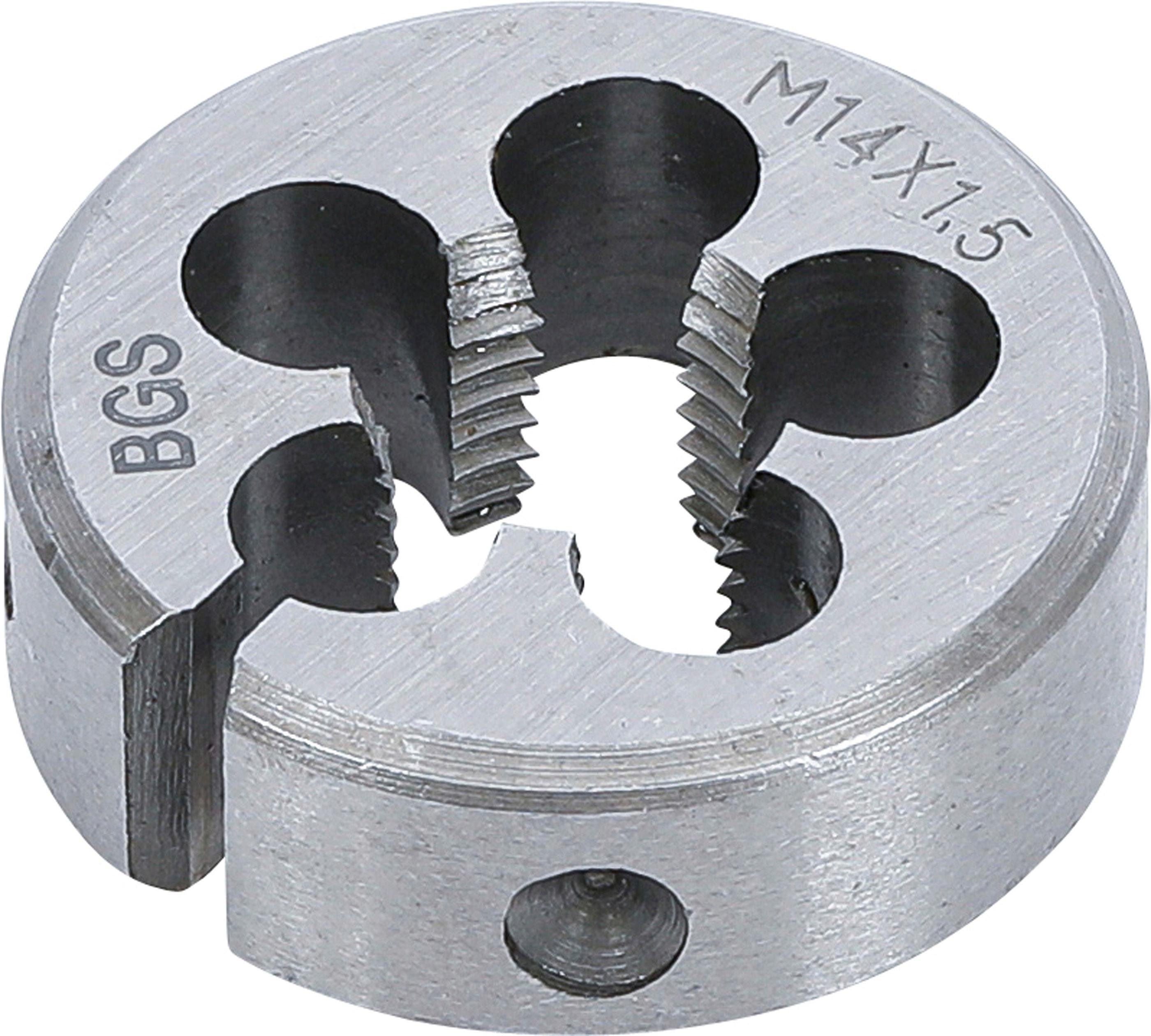 BGS technic Gewindeschneideisen Gewindeschneideisen, M14 x 1,5 x 38 mm