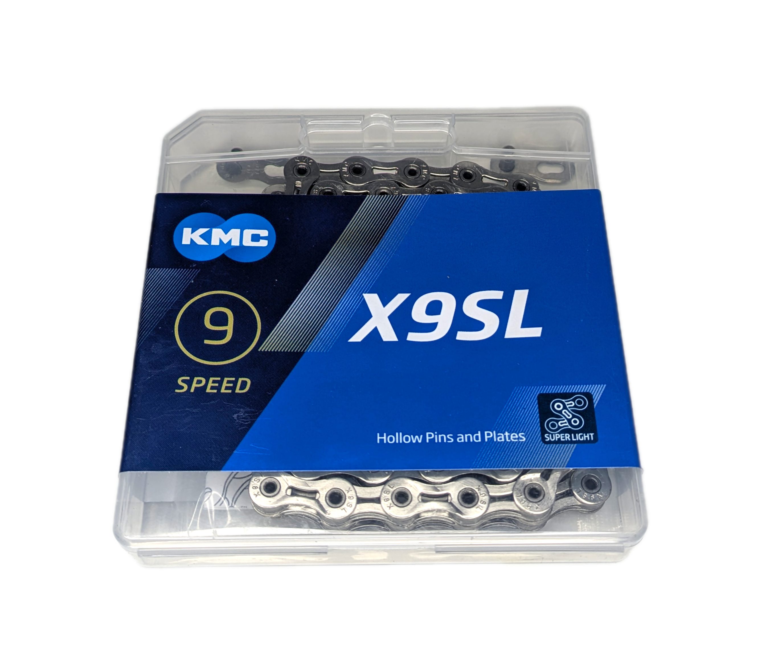 Fahrradkette KMC X9SL Kette 114 Links 1/2 x 11/128 Silber Fahrrad-Kette