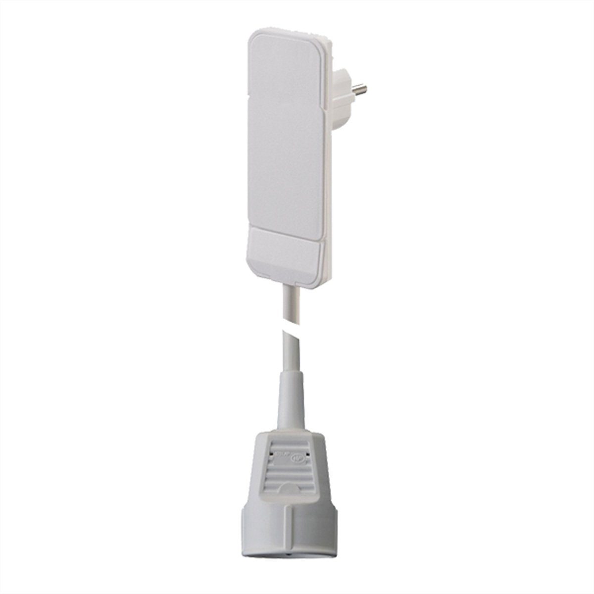 Flat Plug CEE7/7 weiss Stromadapter