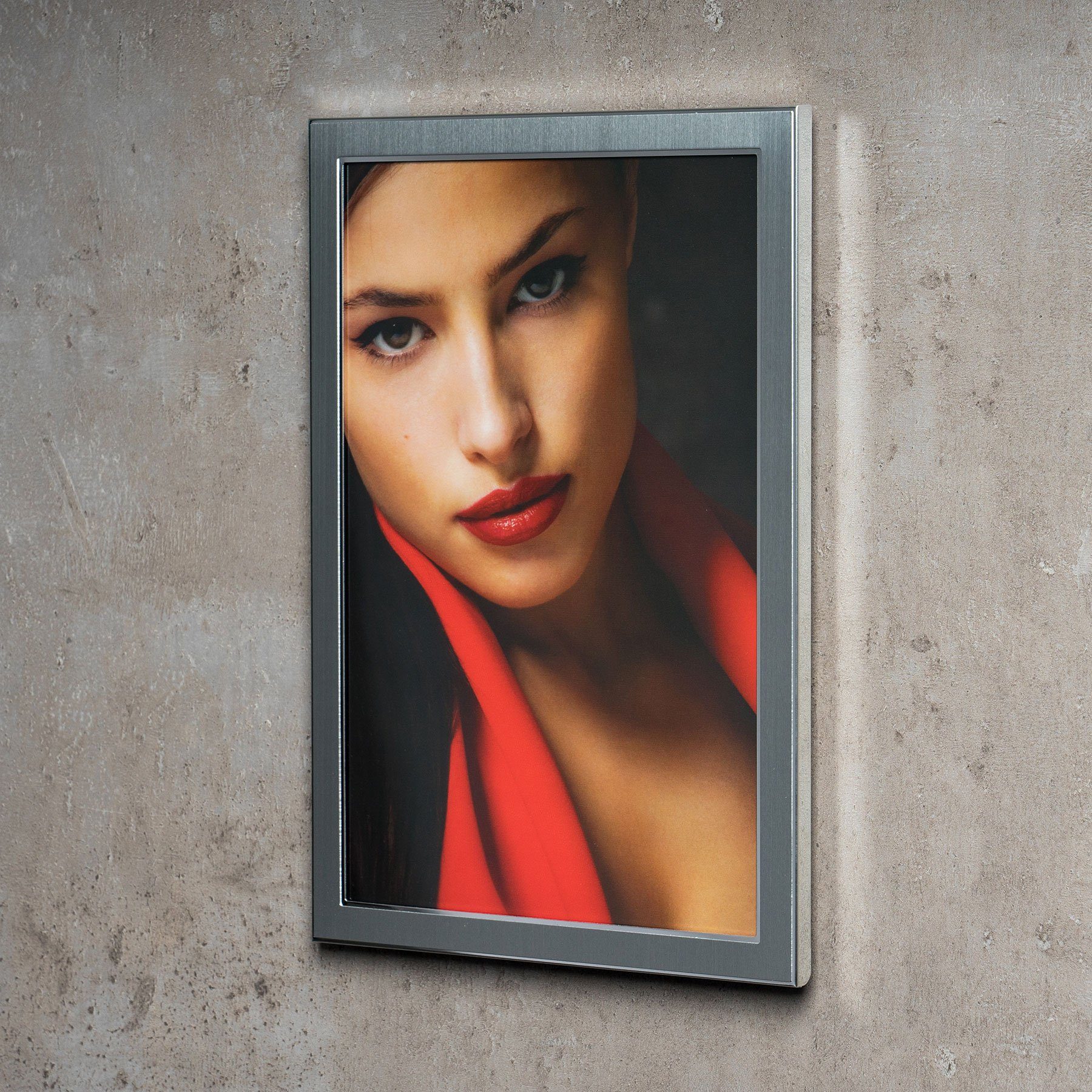 Levandeo® Bilderrahmen, levandeo Bilderrahmen 15x20cm Alu Aluminium silber Fotorahmen