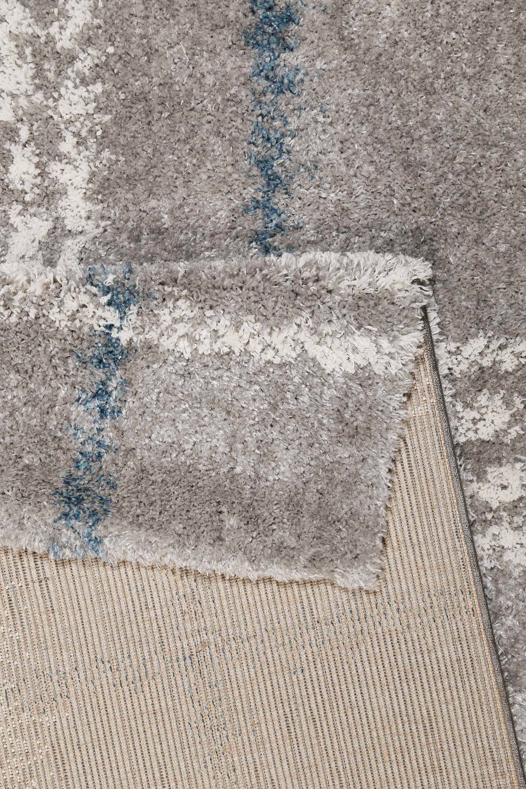 Esprit Hochflor-Teppich Nora ESP-80336, rechteckig, Höhe: 30 mm, Shaggy, Langflor, mit Karo-Muster, Wohnzimmer