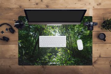 MuchoWow Gaming Mauspad Die Sonne bricht durch das Laub, Costa Rica (1-St), Büro für Tastatur und Maus, Mousepad Gaming, 90x60 cm, XXL, Großes