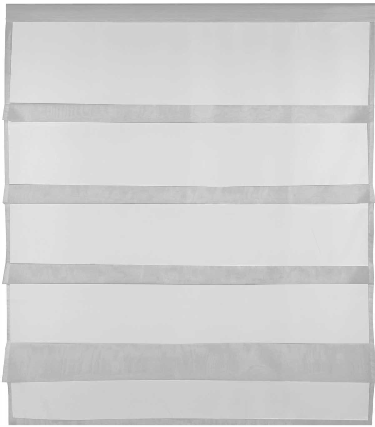 Vorhang, Bestlivings, Stangendurchzug (1 Grau mit Transparente in vers. "Raffoptik", St), Microfaser, Größen Bistrogardine Küchengardine Stangendurchzug, transparent
