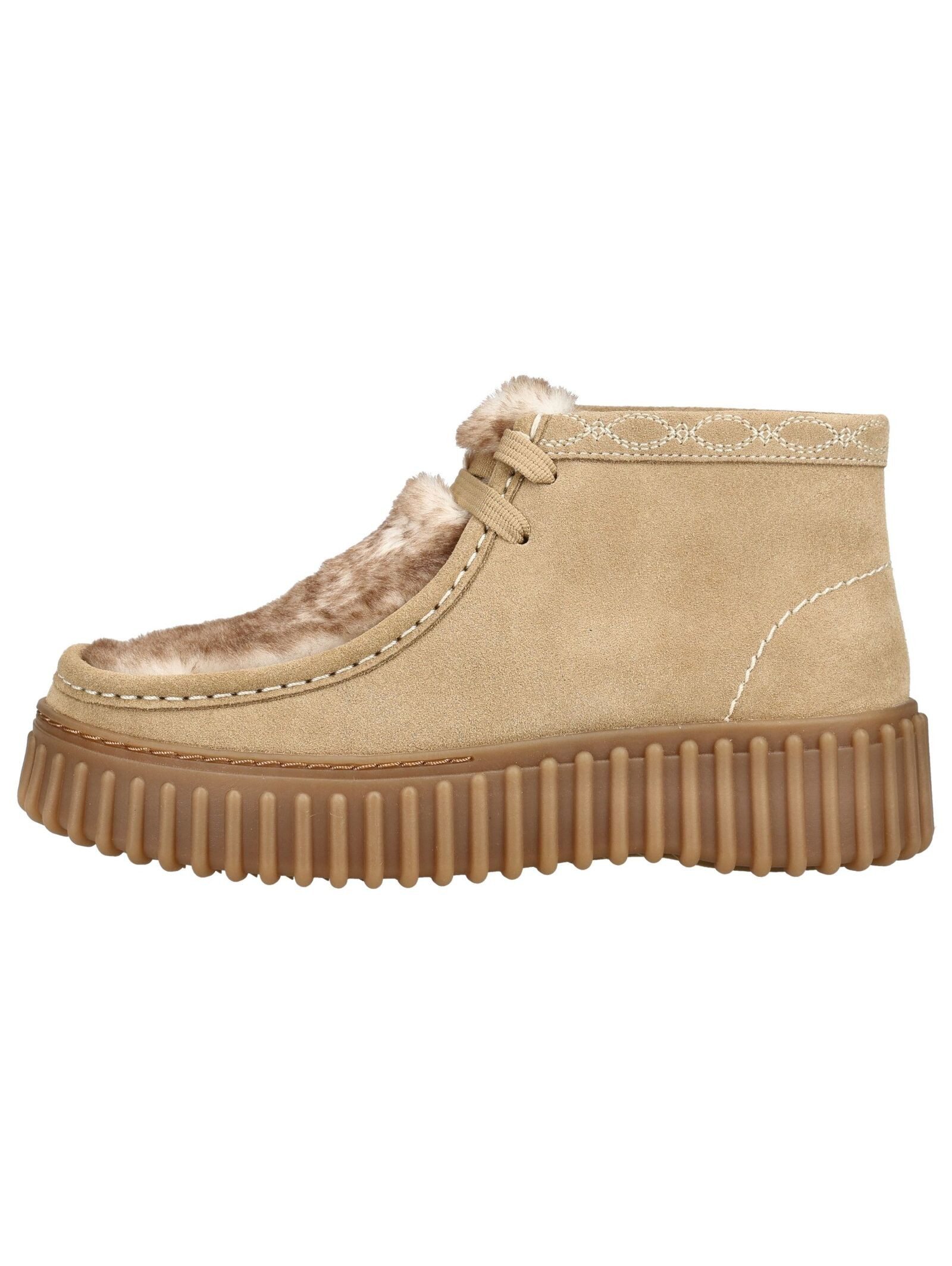 Clarks Clarks Stiefelette Veloursleder Plateaustiefelette