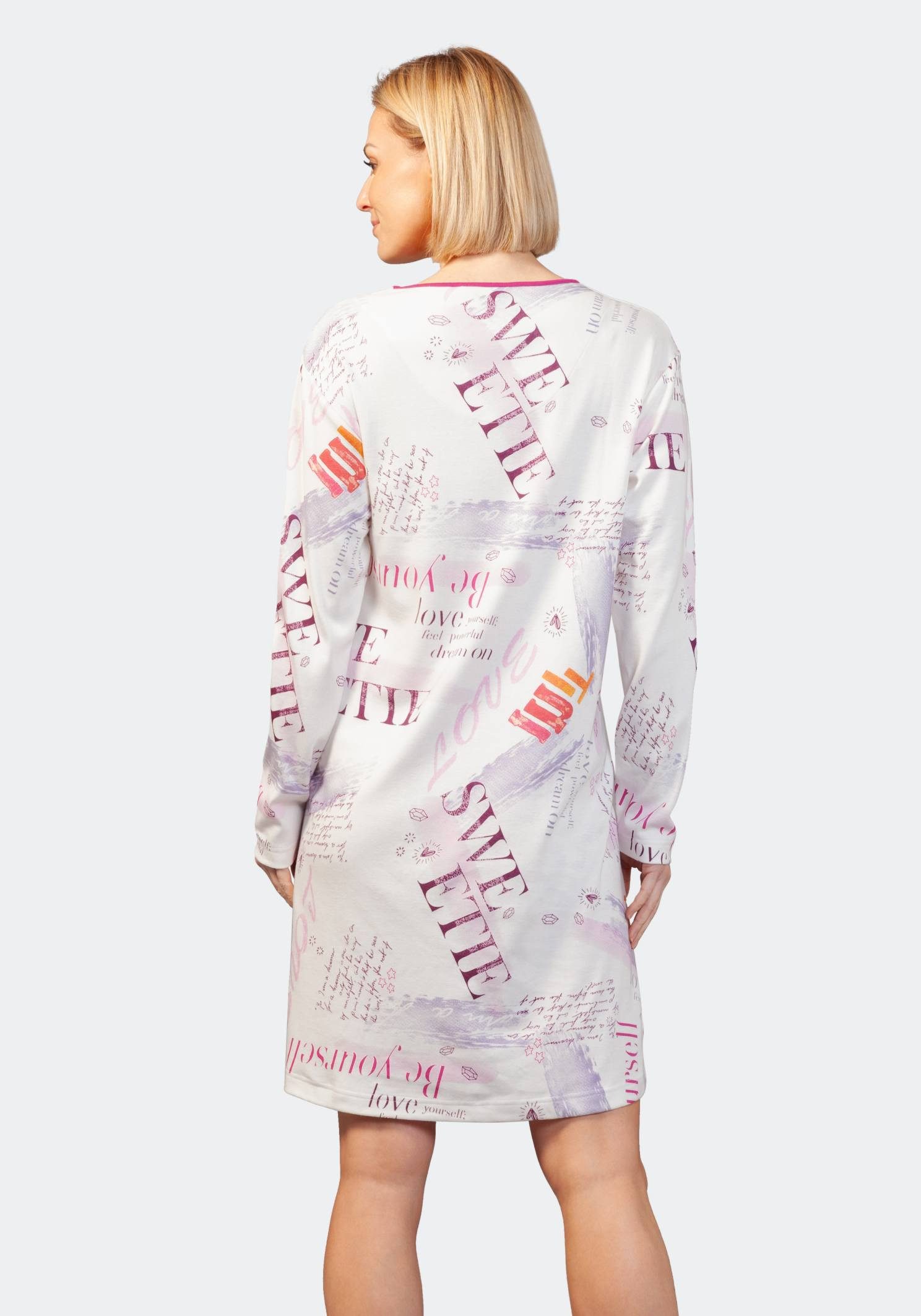 Hajo Nachthemd Nachthemd, 100 cm, Premium Cotton/Tencel/Feininterlock