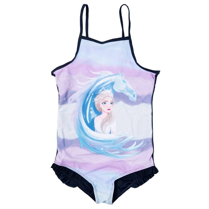 United Labels® Badeanzug Disney Frozen Badeanzug für Mädchen - Elsa Die Eiskönigin Badeanzug Kinder Mehrfarbig Bunt